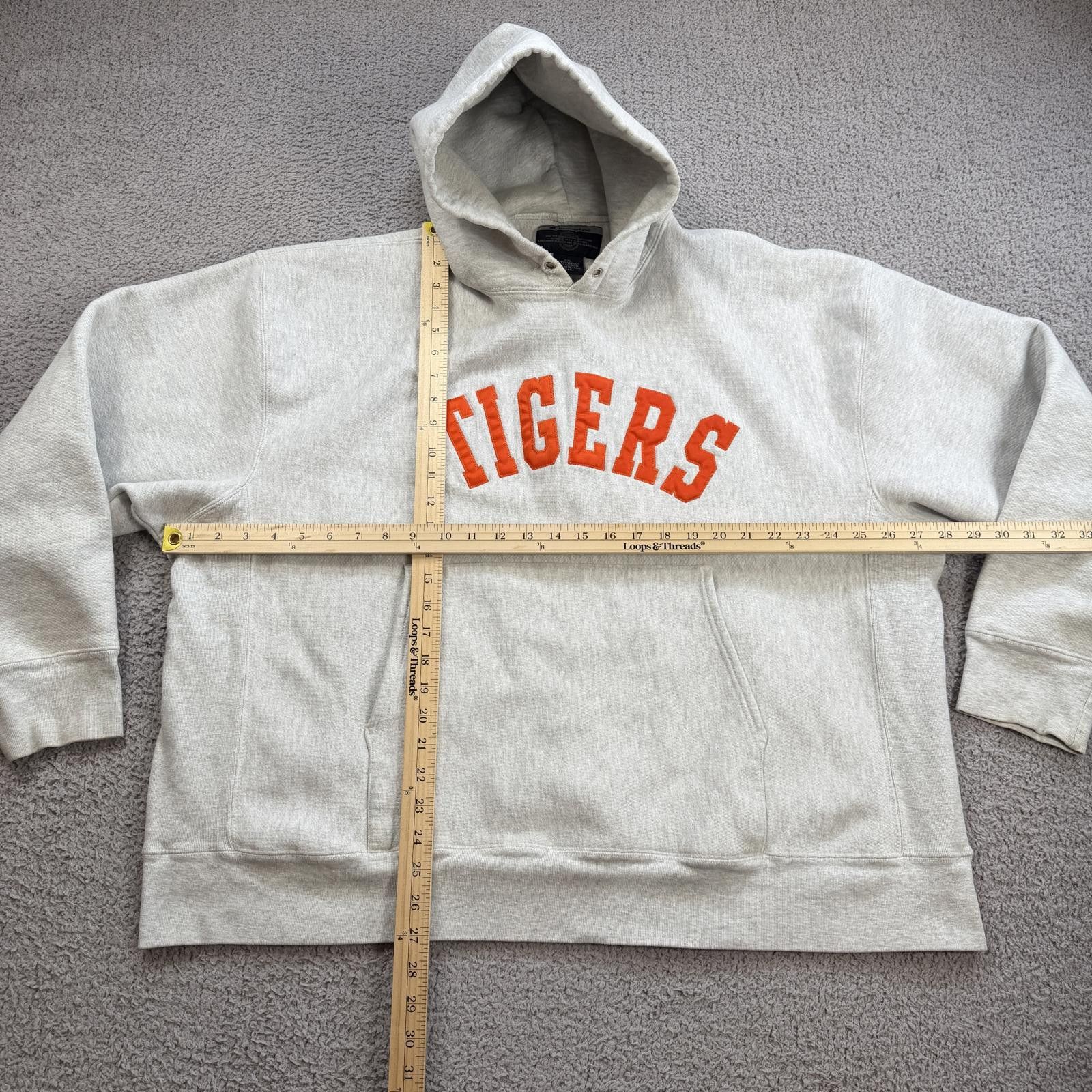 Champion Champion Auburn Tigers Hoodie Sweatshirt XXL Cream Orange Size US XXL / EU 58 / 5 - 3 Thumbnail