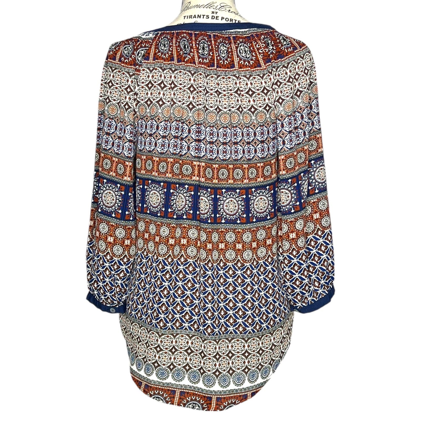 Other Wilcox Tie Neck Blouse - Stitch Fix 3/4 Sleeve Boho Top Size S / US 4 / IT 40 - 5 Thumbnail