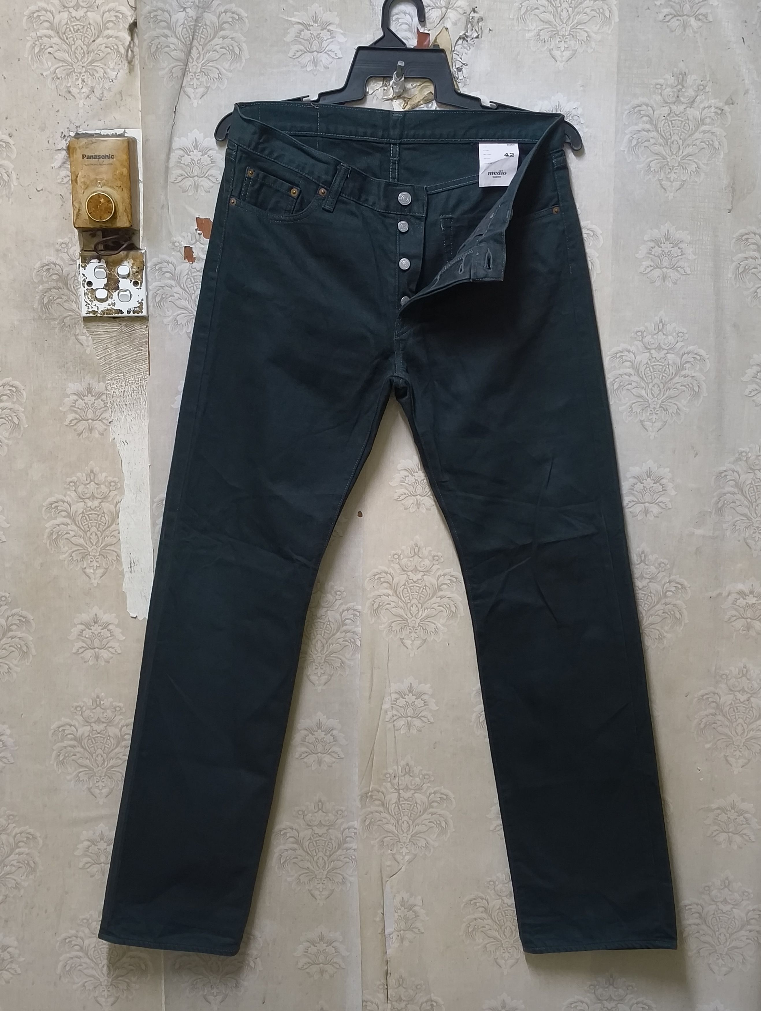 Japanese Brand Quadro Medio Jeans Vintage made in Japan Size US 35 - 1 Thumbnail