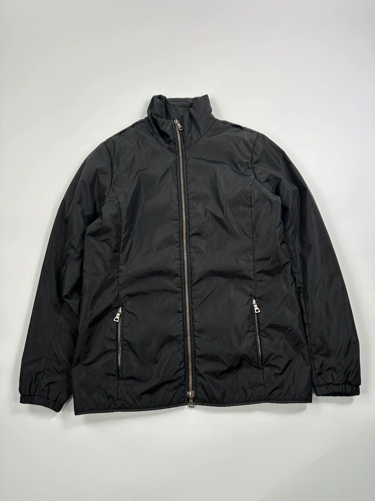 Prada Prada Sport FW2002 Black Padded Nylon Jacket Double Zip Size US S / EU 44-46 / 1 - 1 Thumbnail