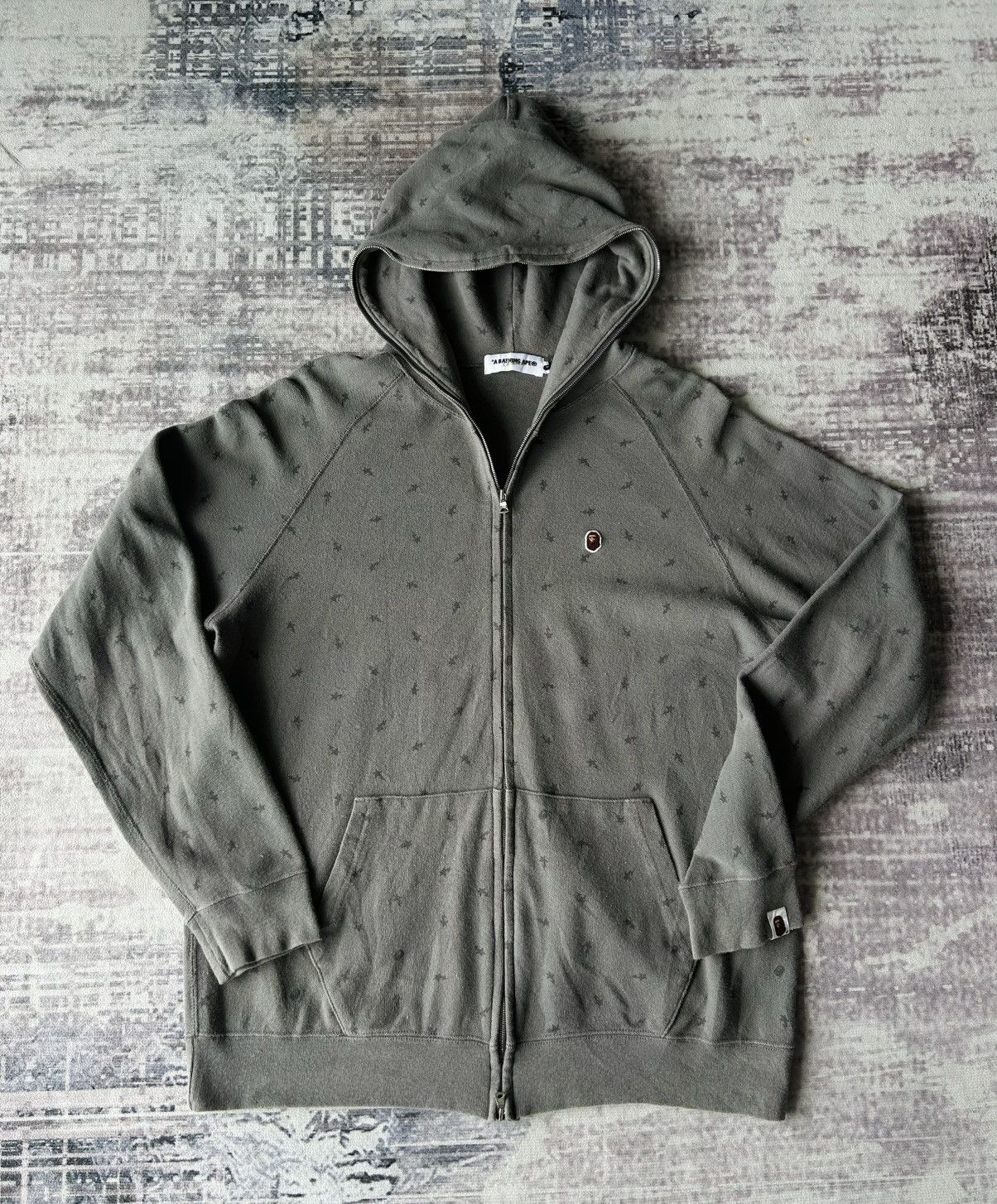 Bape Vintage Bapesta FullZip Monogram Hoodie Size US M / EU 48-50 / 2 - 4 Thumbnail