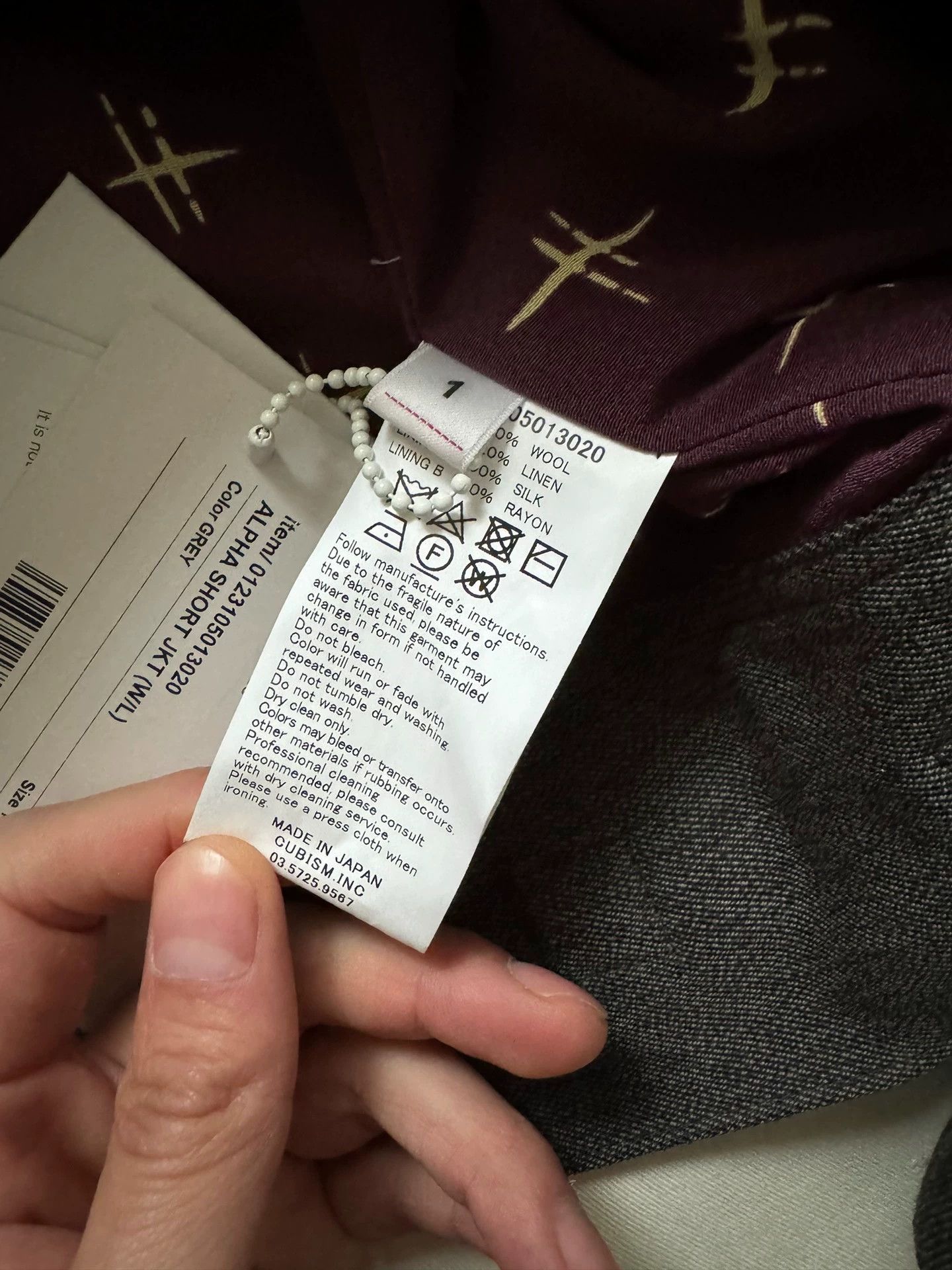 Visvim VISVIM 23SS ALPHA SHORT JKT Gray 1 Wool Silk Size US S / EU 44-46 / 1 - 4 Thumbnail