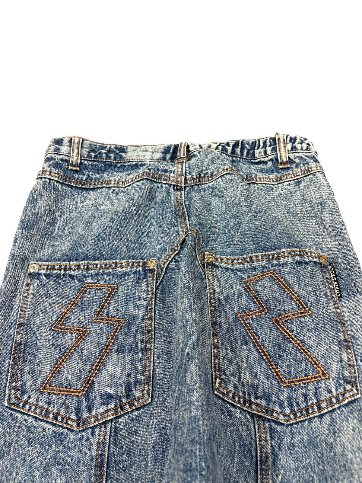 Super Lovers Vintage Japanese Super Lovers Destroyed Jean Shorts Jorts Size US 29 - 6 Thumbnail