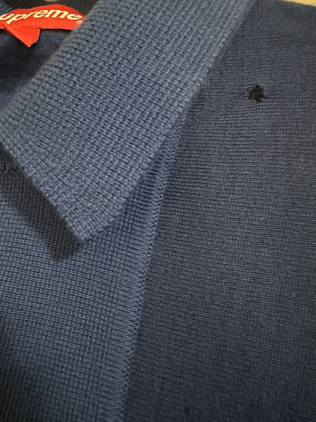 Supreme Supreme Arrows Striped Polo Sweater - Blue, Medium Size US M / EU 48-50 / 2 - 6 Thumbnail