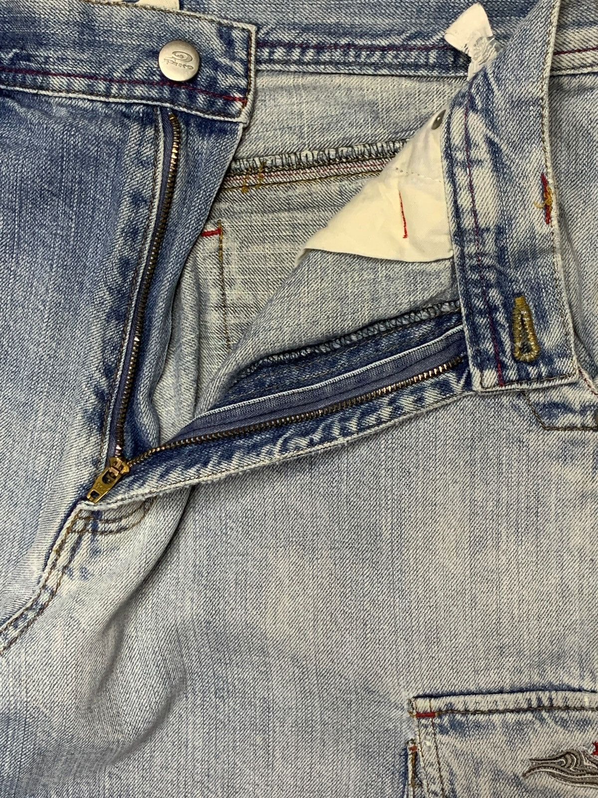 Japanese Brand Vintage Japanese Brand Faded Wash Baggy Cargo Jeans Size US 29 - 9 Thumbnail
