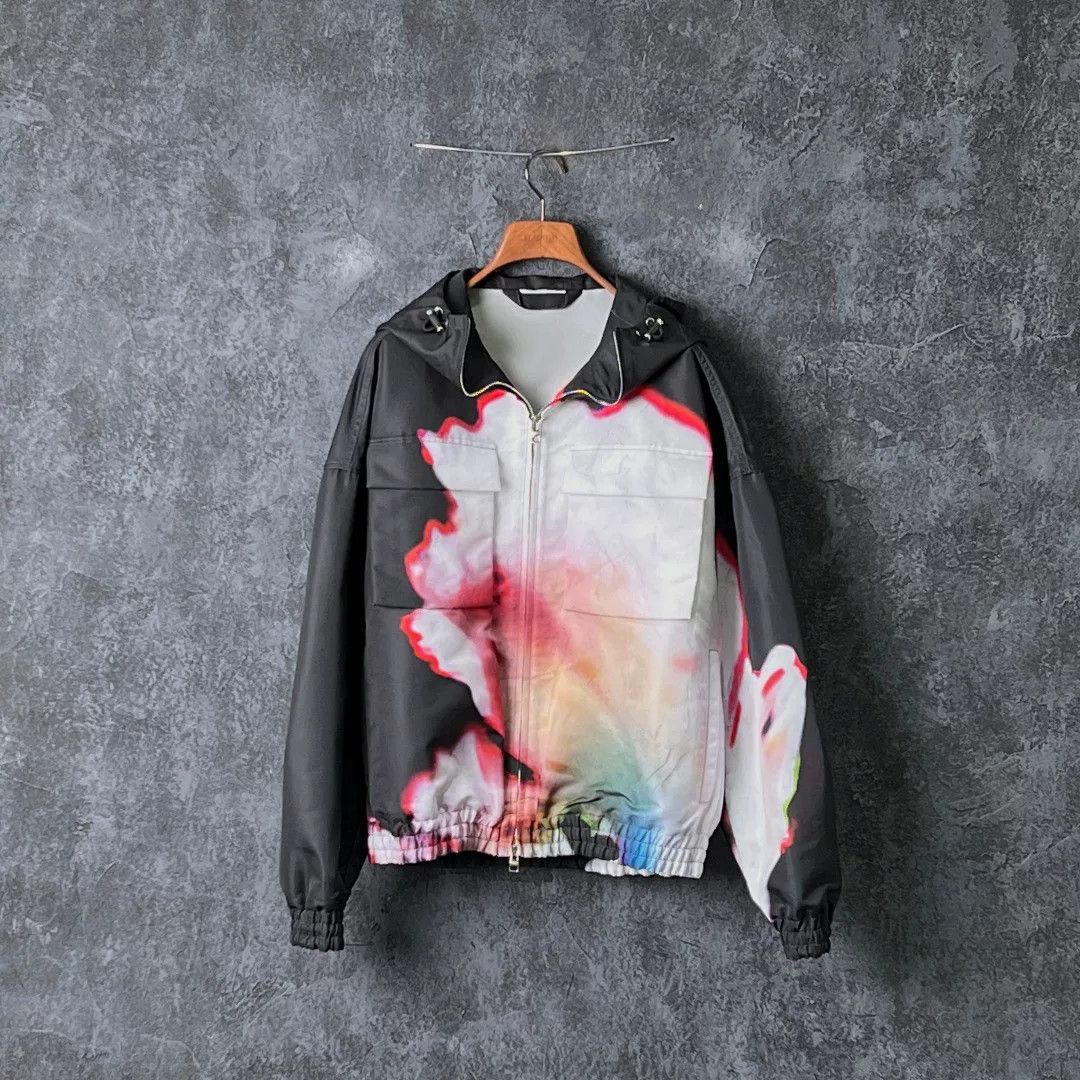 Alexander McQueen Colorblock Hooded Jacket