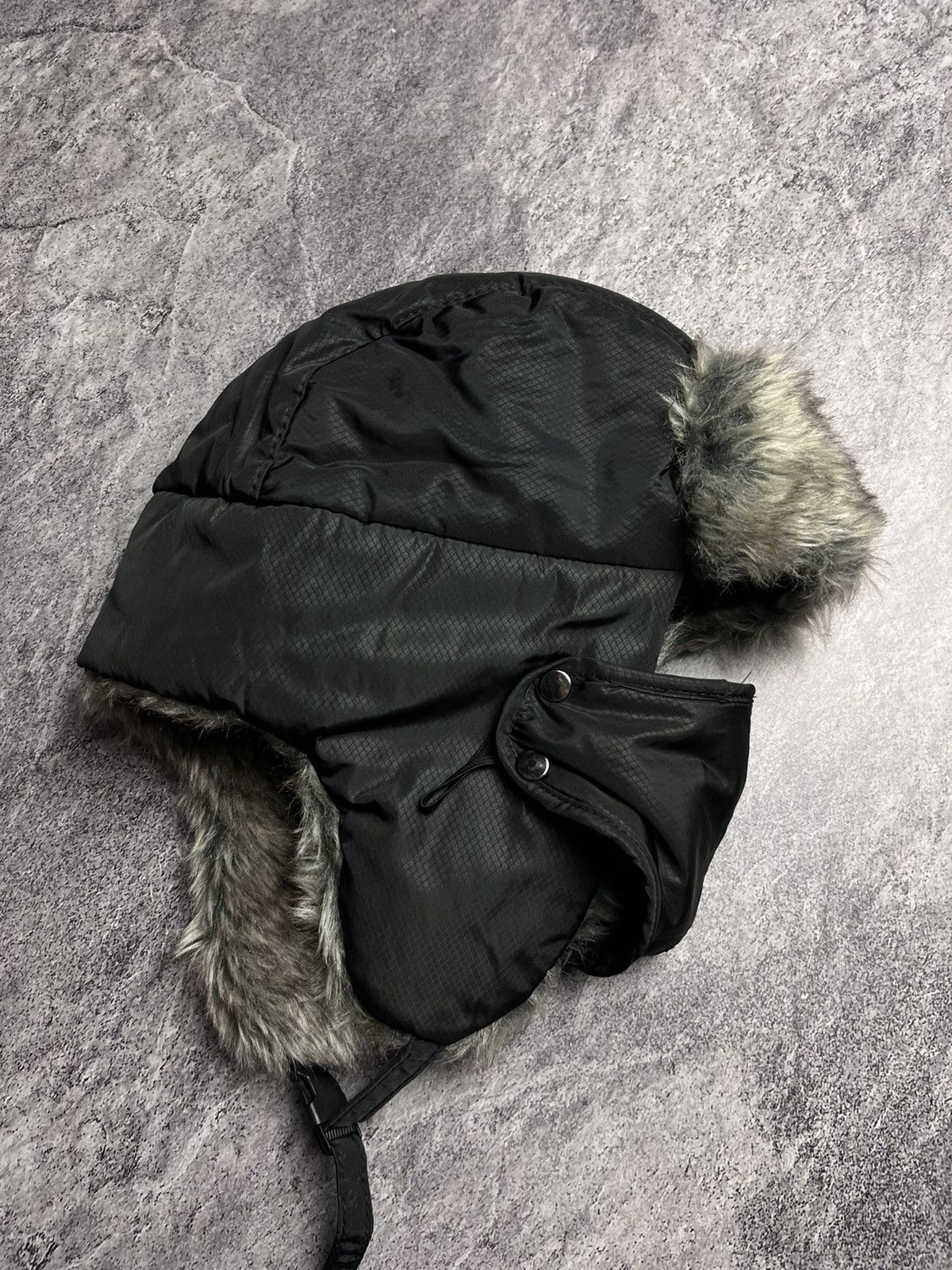 Japanese Brand Y2K nylon faux fur trapper hat with mask Japan style hat Size ONE SIZE - 5 Thumbnail