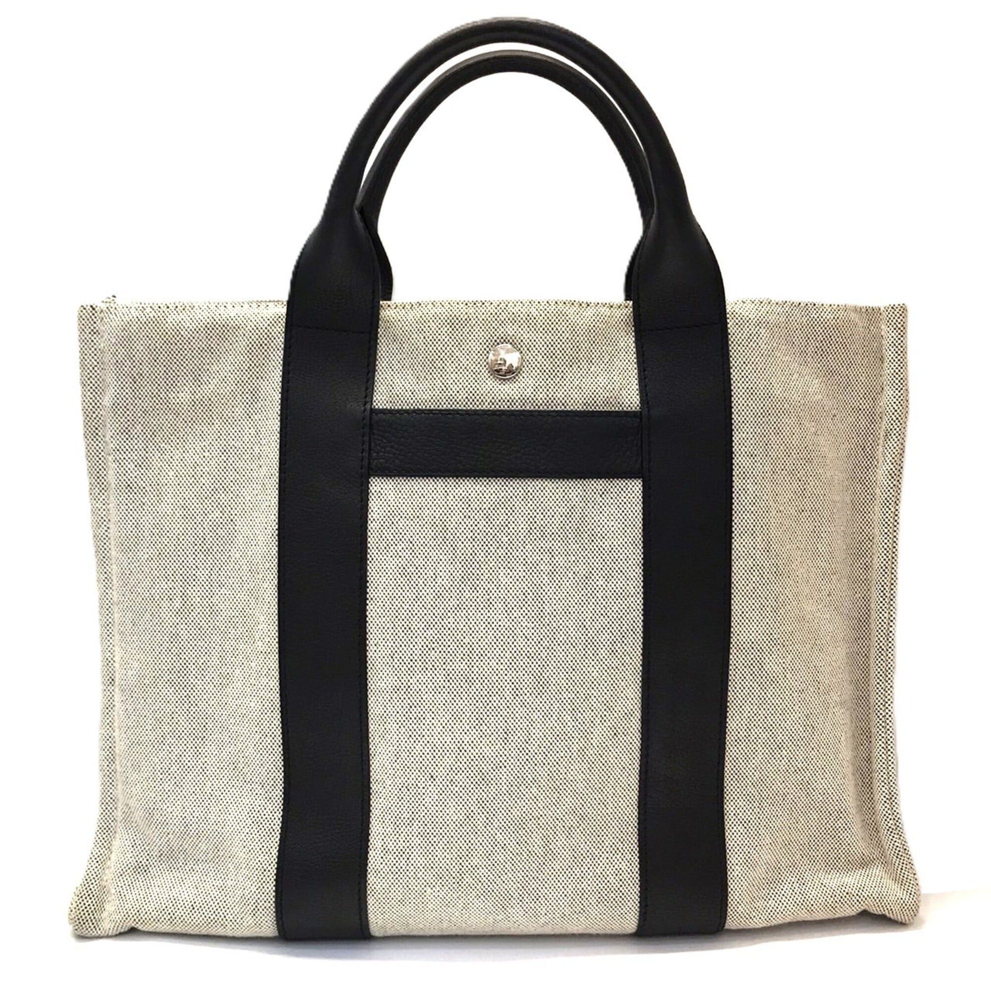 Hermes Hermes Sac Arne MM Toile Negonda Canvas Leather Handbag HERMES Size ONE SIZE - 1 Thumbnail