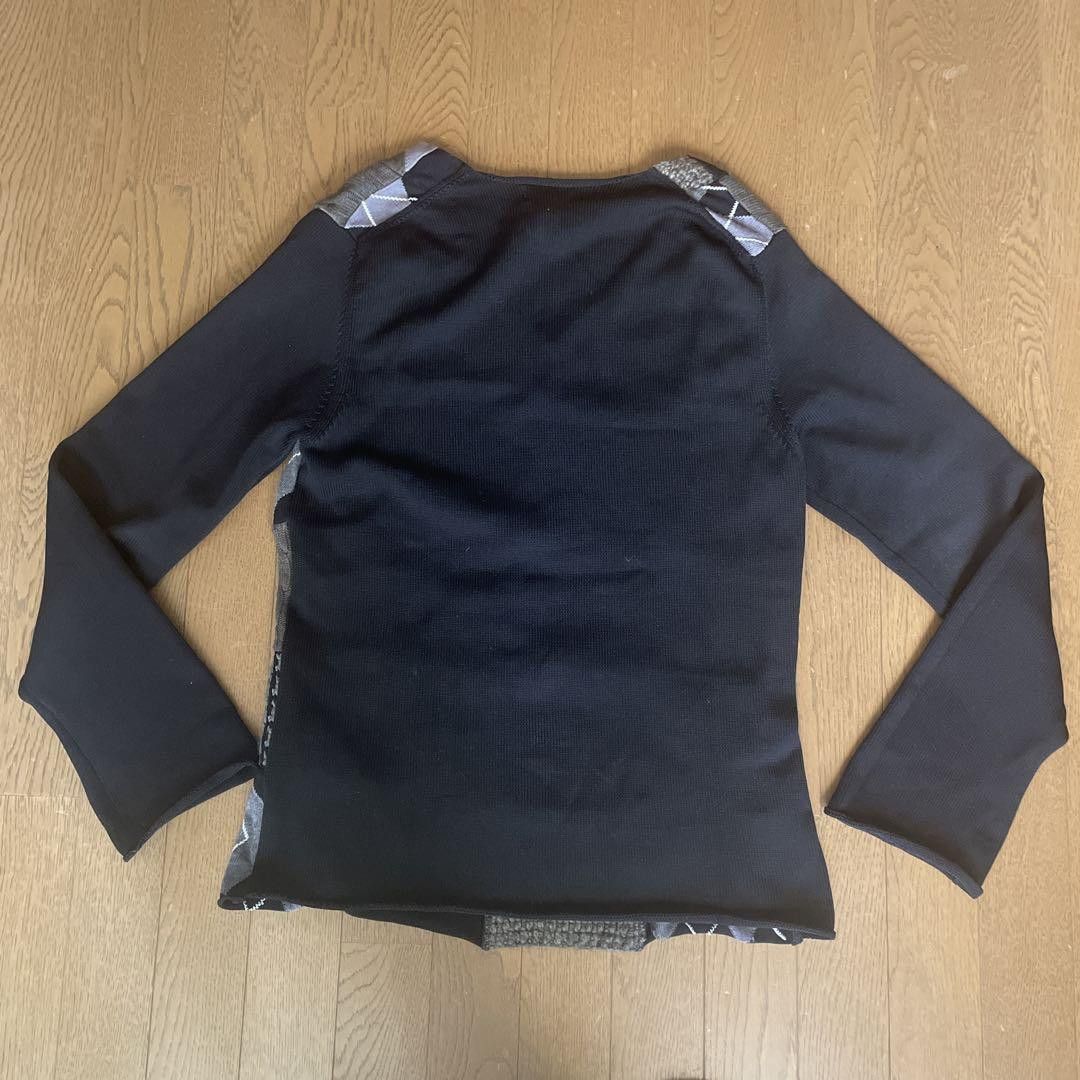 Comme des Garcons × Comme des Garcons SHIRT Patchwork Crochet Stitch Knit Sweater Size US XS / EU 42 / 0 - 2 Thumbnail