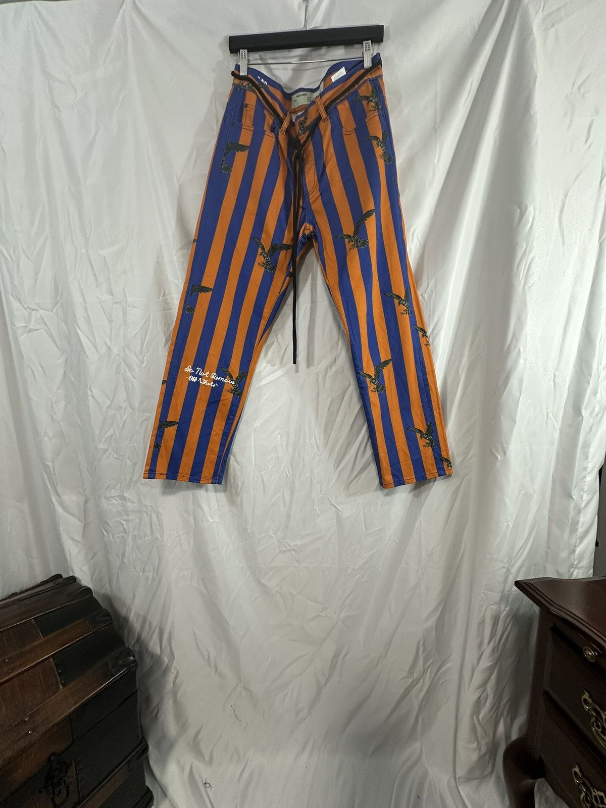 Off-White Off White Striped Denim Size US 32 / EU 48 - 9 Thumbnail
