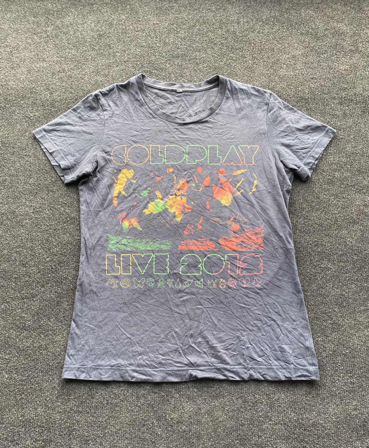 Band Tees 🔥2012 Coldplay Band Tour Mylo Xyloto top m women Size M / US 6-8 / IT 42-44 - 1 Thumbnail