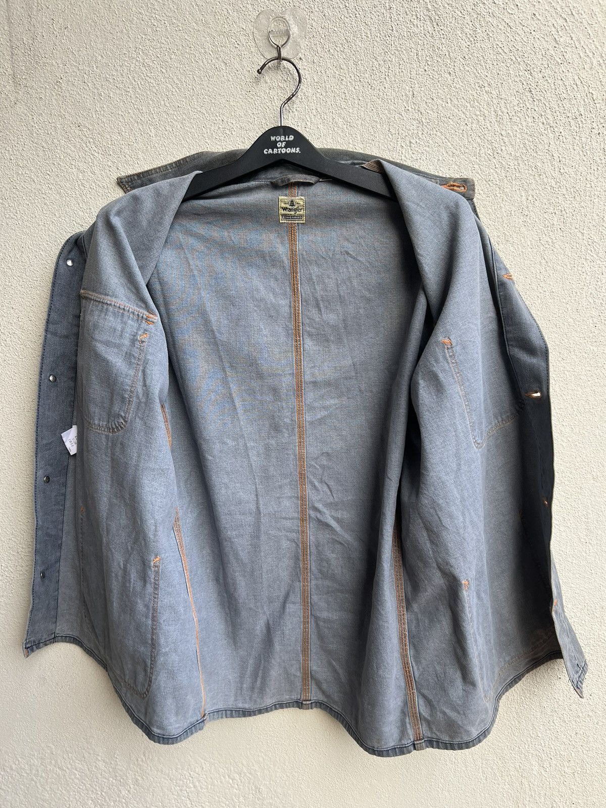 Vintage Vintage 90s Wrangler Blue Bell Muddy Denim Chore Jacket Size US M / EU 48-50 / 2 - 20 Thumbnail
