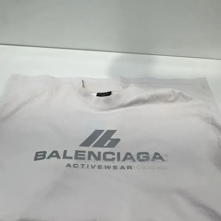 Balenciaga Balenciaga Activewear Logo Short Sleeve T. Size US L / EU 52-54 / 3 - 4 Thumbnail