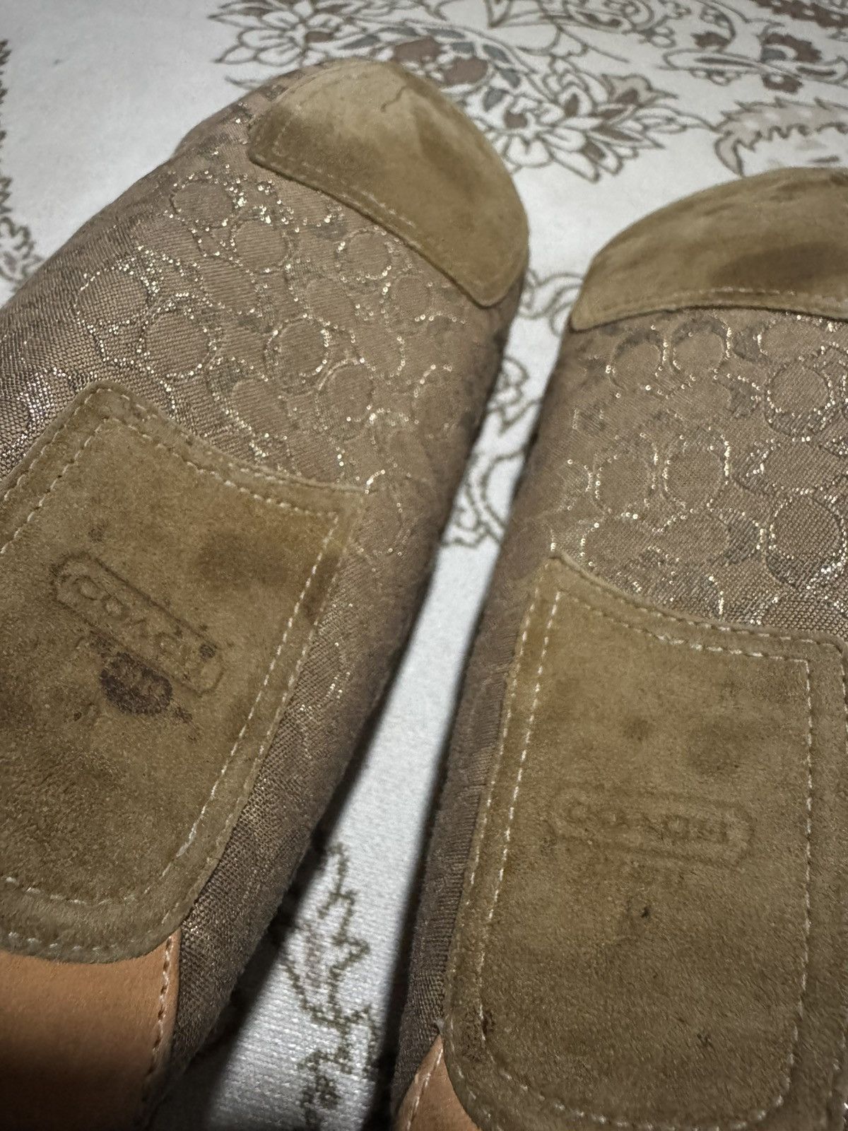 Coach Iconic Coach Monogram Signature Shearling Loafer Slippers Size US 11 / EU 44 - 8 Thumbnail
