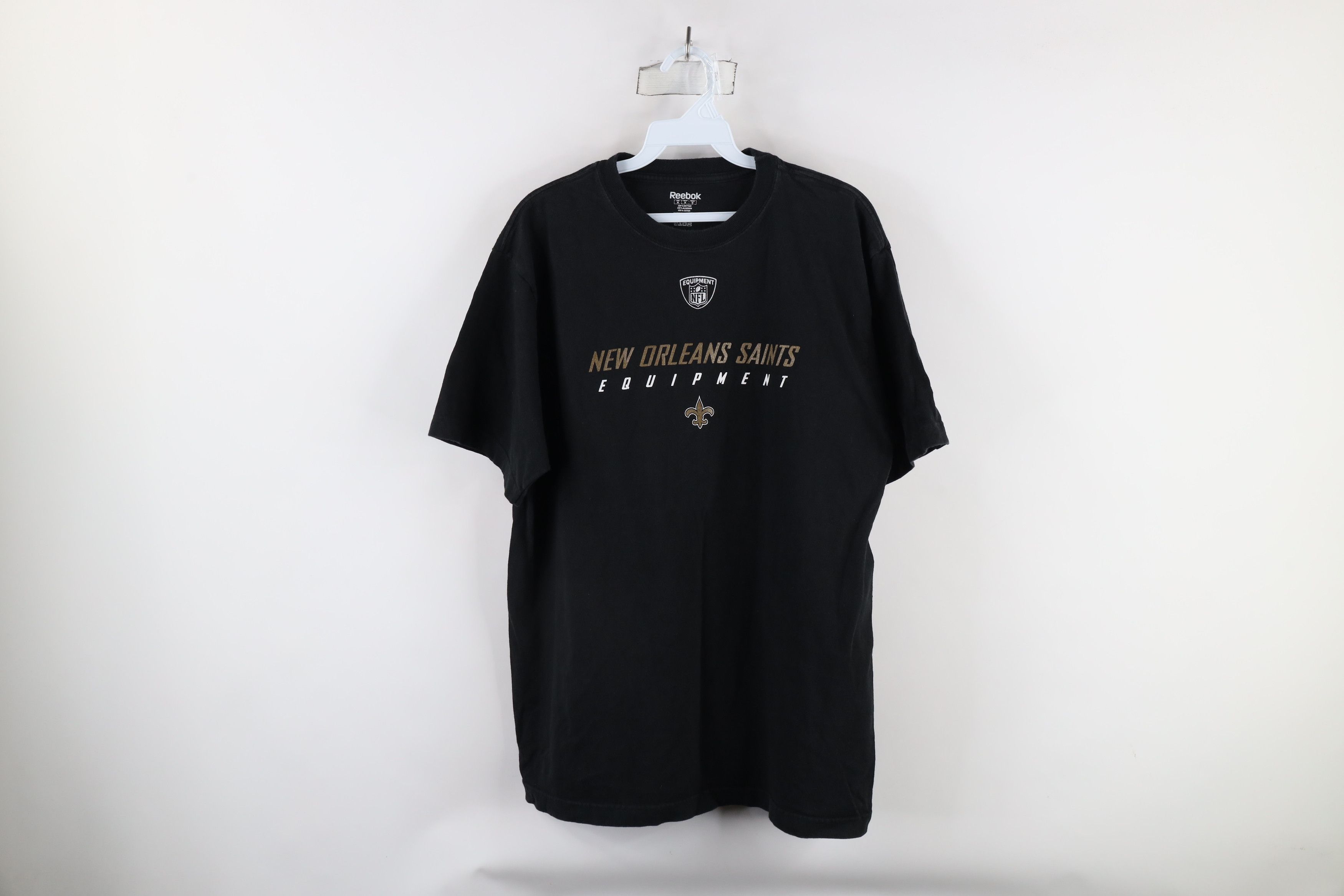 Reebok × Vintage Vintage Reebok Spell Out New Orleans Saints Football T-Shirt Size US M / EU 48-50 / 2 - 1 Thumbnail