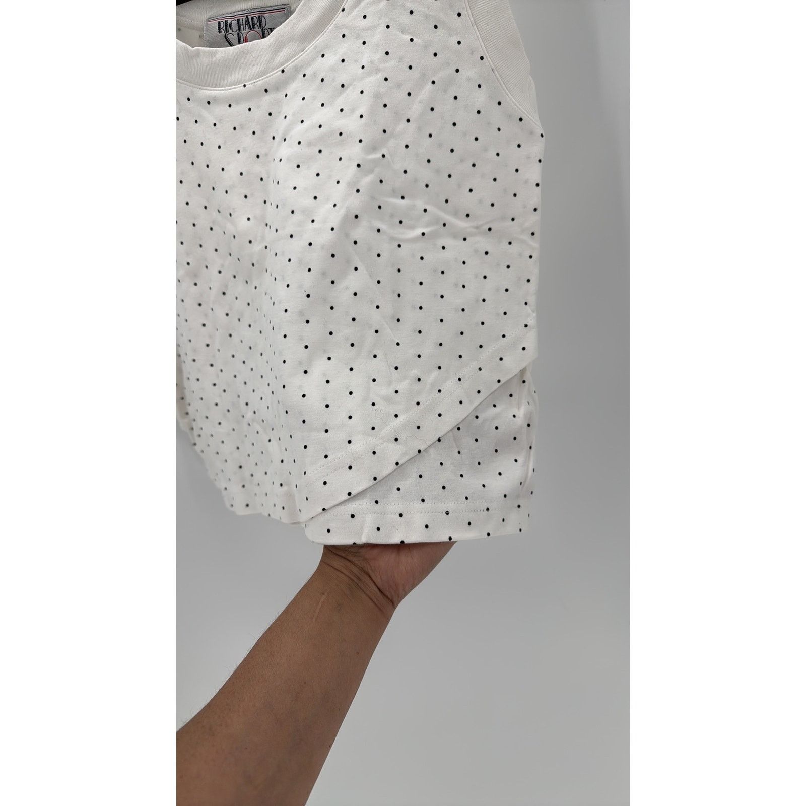 Vintage Vintage Richard Sport white polka dot cropped top size M Size M / US 6-8 / IT 42-44 - 3 Thumbnail