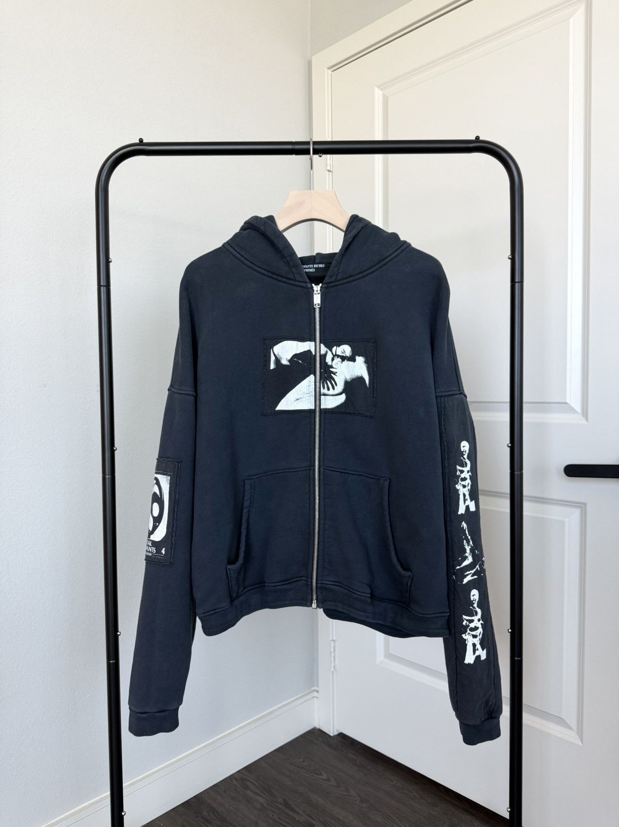Enfants Riches Deprimes Enfants Riches Deprimes Gas Mask Patchwork Zip Up Hoodie Size US M / EU 48-50 / 2 - 1 Thumbnail