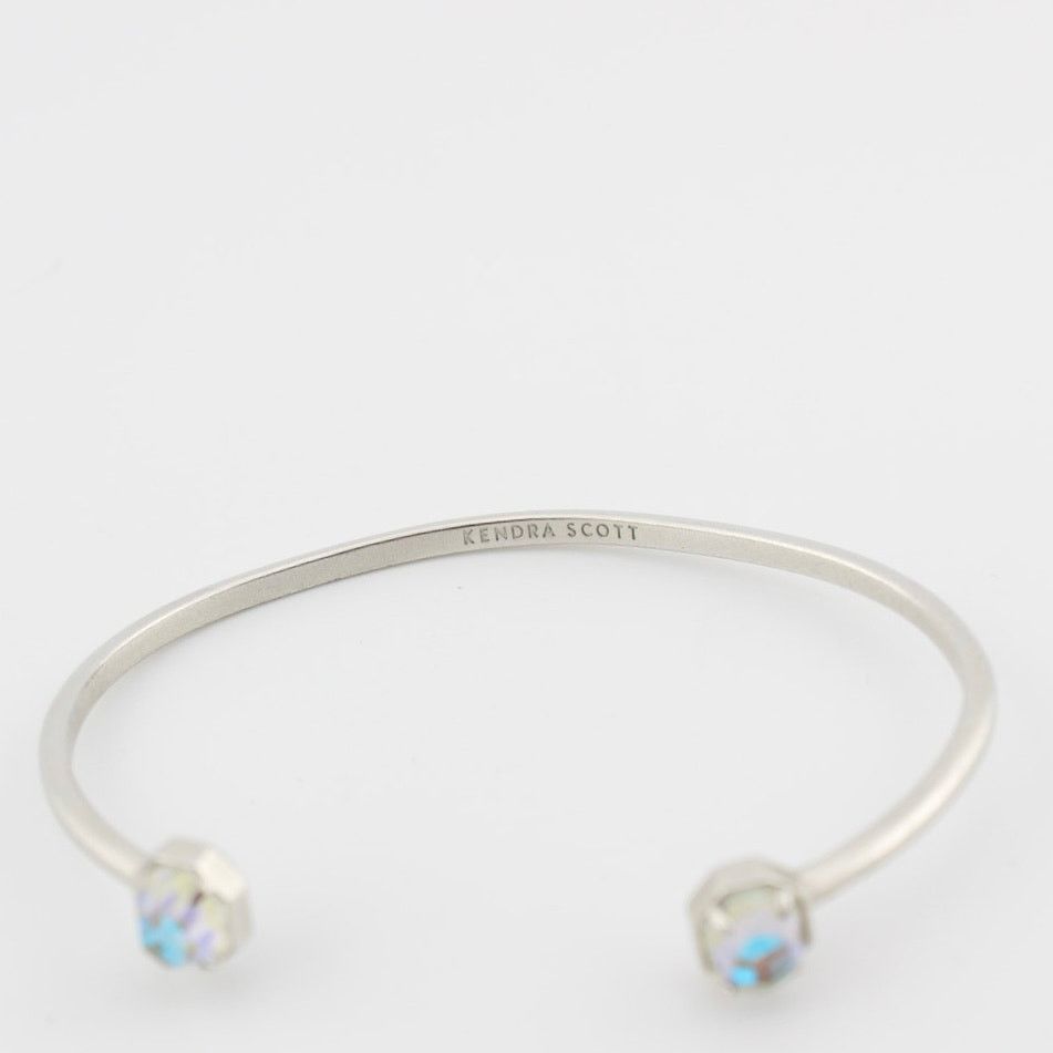 Kendra Scott Kendra Scott Rainbow Stone Open Cuff Bracelet Silver Tone Size ONE SIZE - 3 Thumbnail