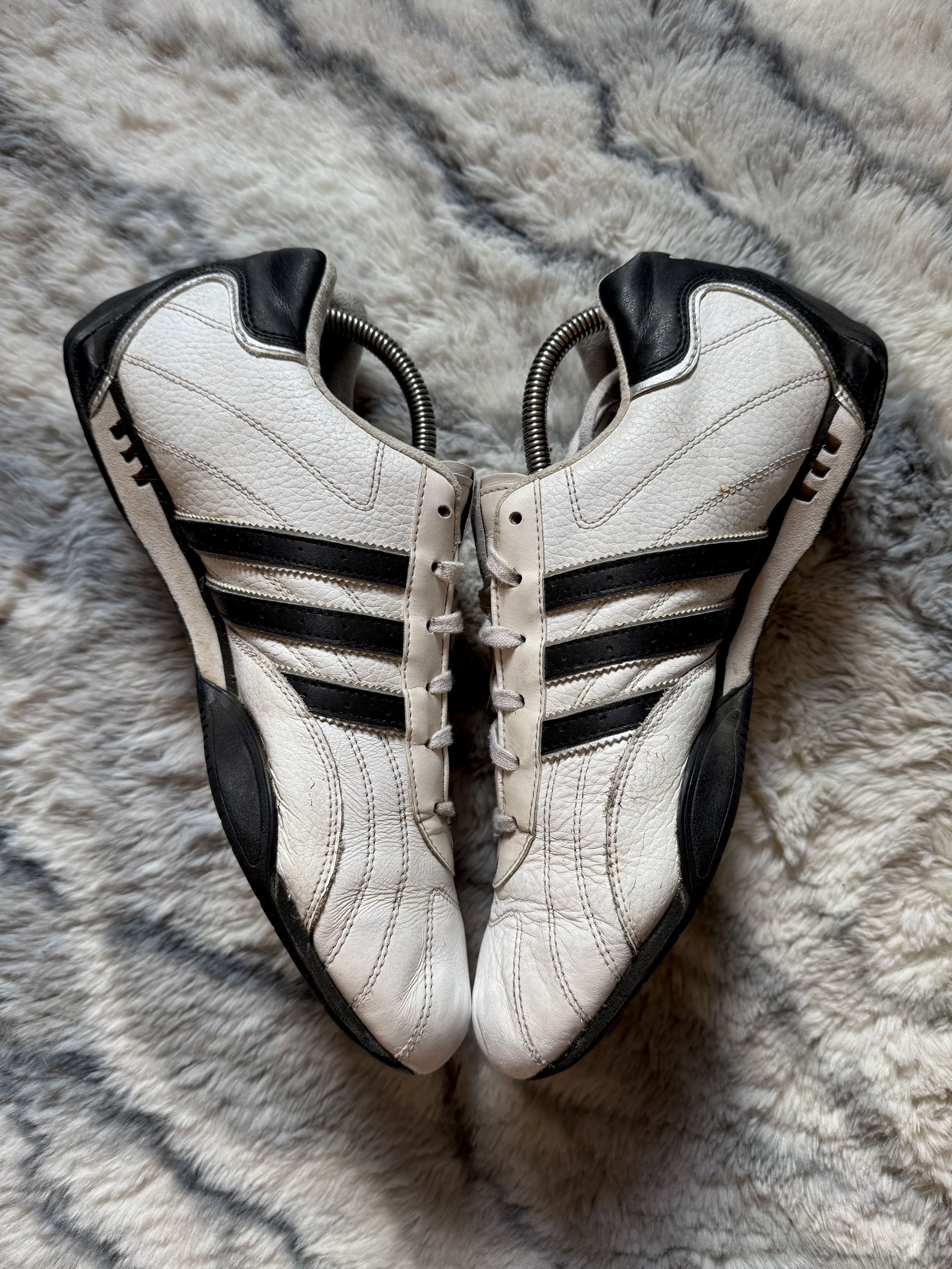 Adidas Vintage Adidas Goodyear White/Black Leather Sneakers Size US 9.5 / EU 42-43 - 4 Thumbnail