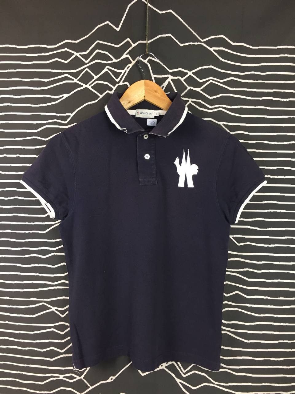 Moncler Moncler Big Logo High Fashion Luxury Polo Tee Size S / US 4 / IT 40 - 1 Thumbnail