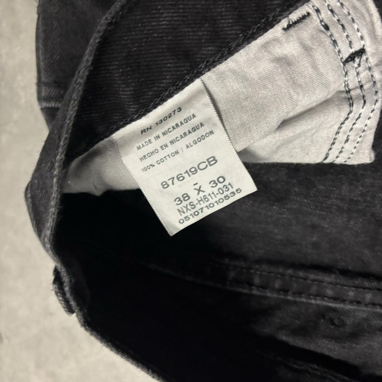 Japanese Brand × Vintage Crazy Vintage Y2K/2000s Grunge Black Skater Denim Jeans! Size US 36 / EU 52 - 8 Thumbnail