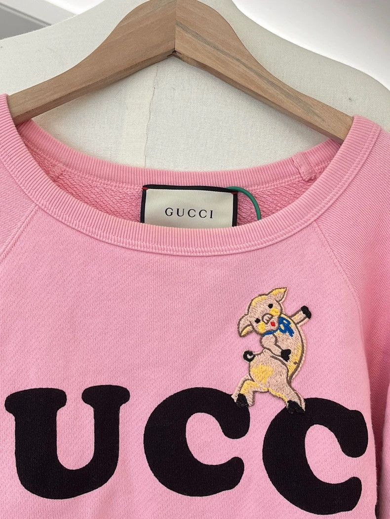 Gucci Gucci Pink long-sleeved squirrel sweatshirt 2502-Nextarrow Size US XS / EU 42 / 0 - 5 Thumbnail