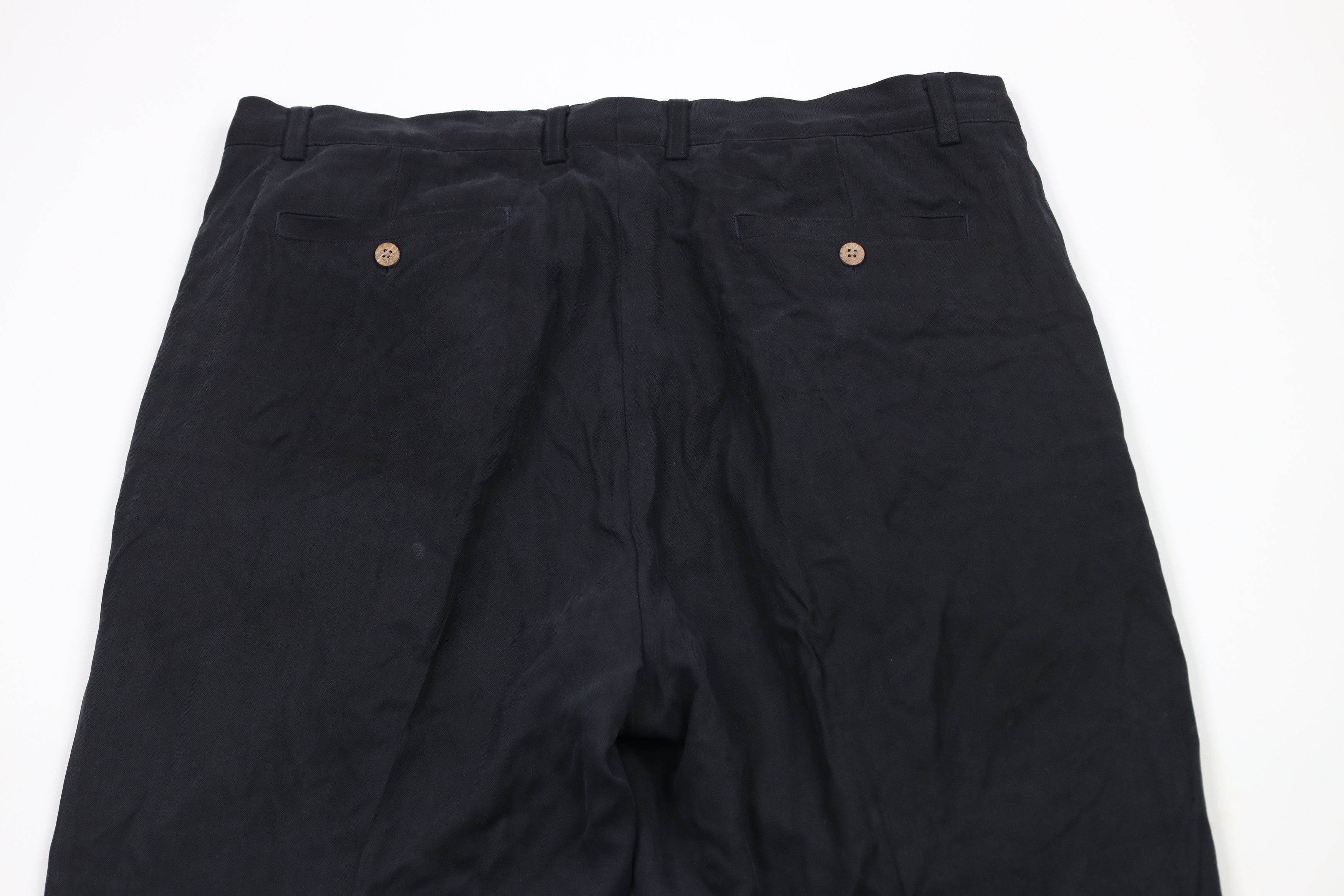 Vintage Vintage 90s Streetwear Wide Leg Herringbone Silk Pants Size US 40 / EU 56 - 11 Thumbnail