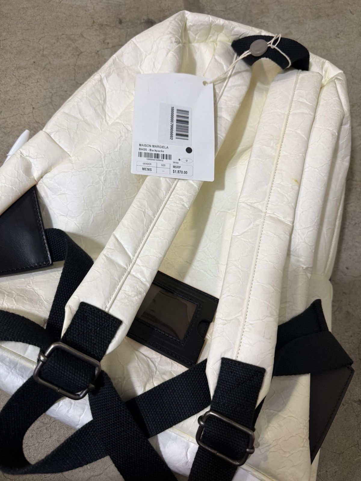 Maison Margiela Maison Margiela Techno Paper Backpack – FW17 Size ONE SIZE - 4 Thumbnail