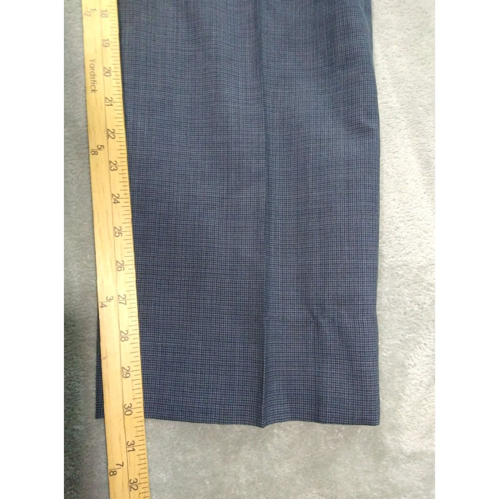 Brooks Brothers Brooks Brothers Dress Pants Men 38x31 Blue Plaid Wool Madison Fit Flat Front Size US 38 / EU 54 - 5 Thumbnail