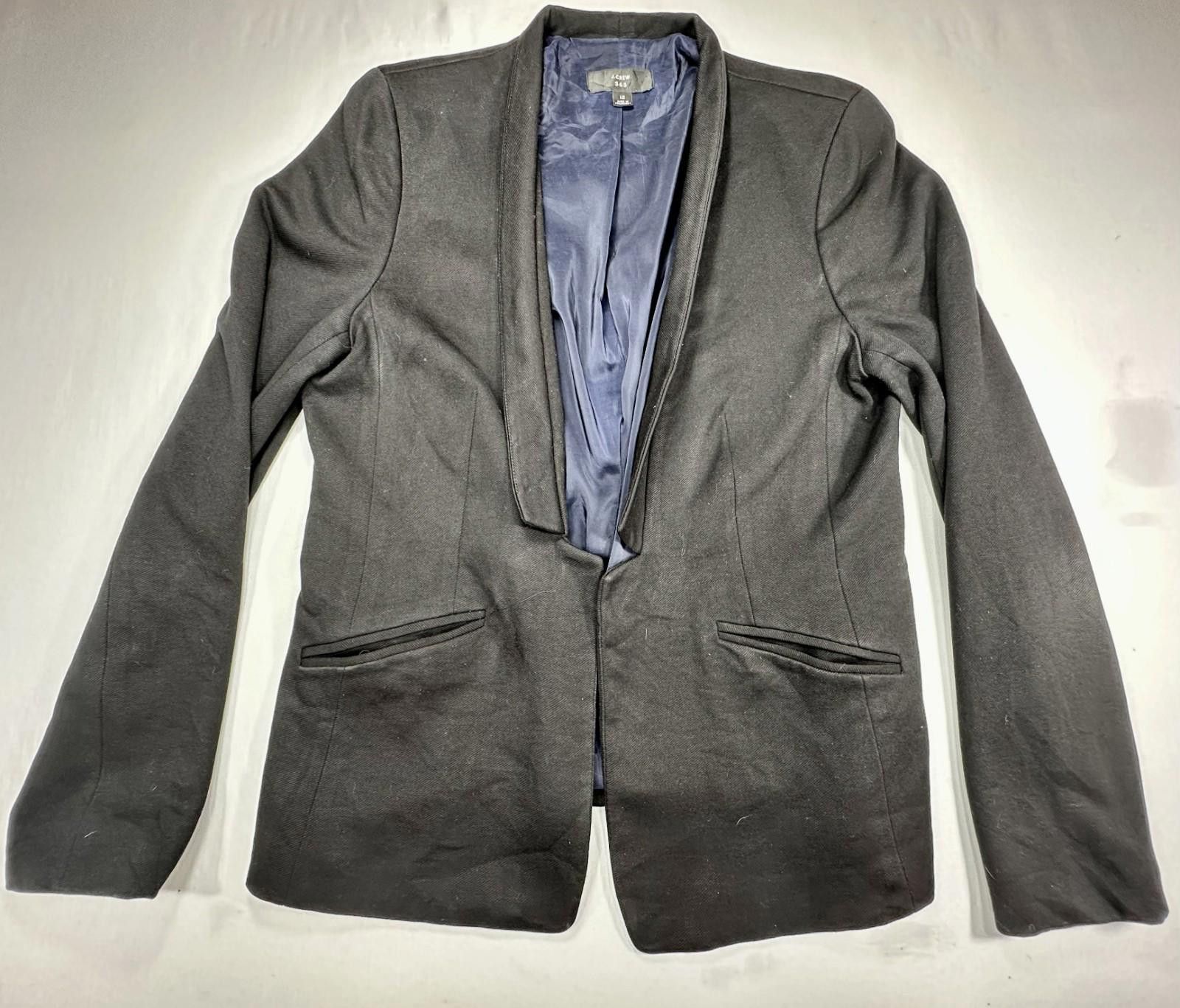 J.Crew J. Crew 365 Open Front Minimalist Blazer Gray Women's 12 Size XL / US 12-14 / IT 48-50 - 1 Thumbnail