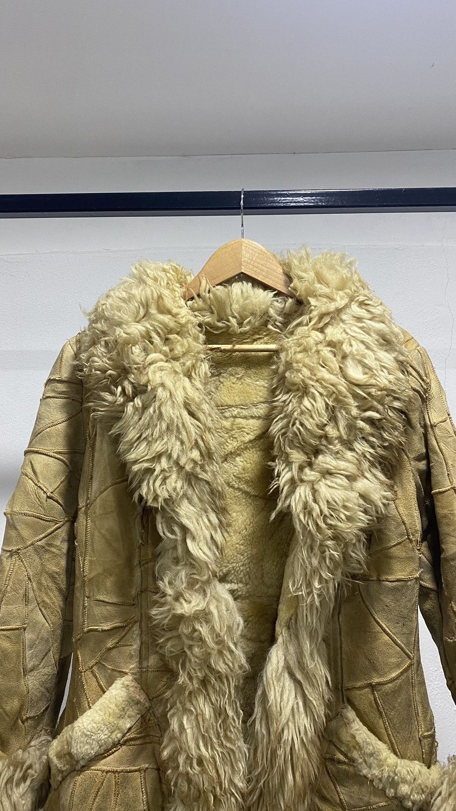 Vintage Grunge Suede Shaggy Winter Jacket