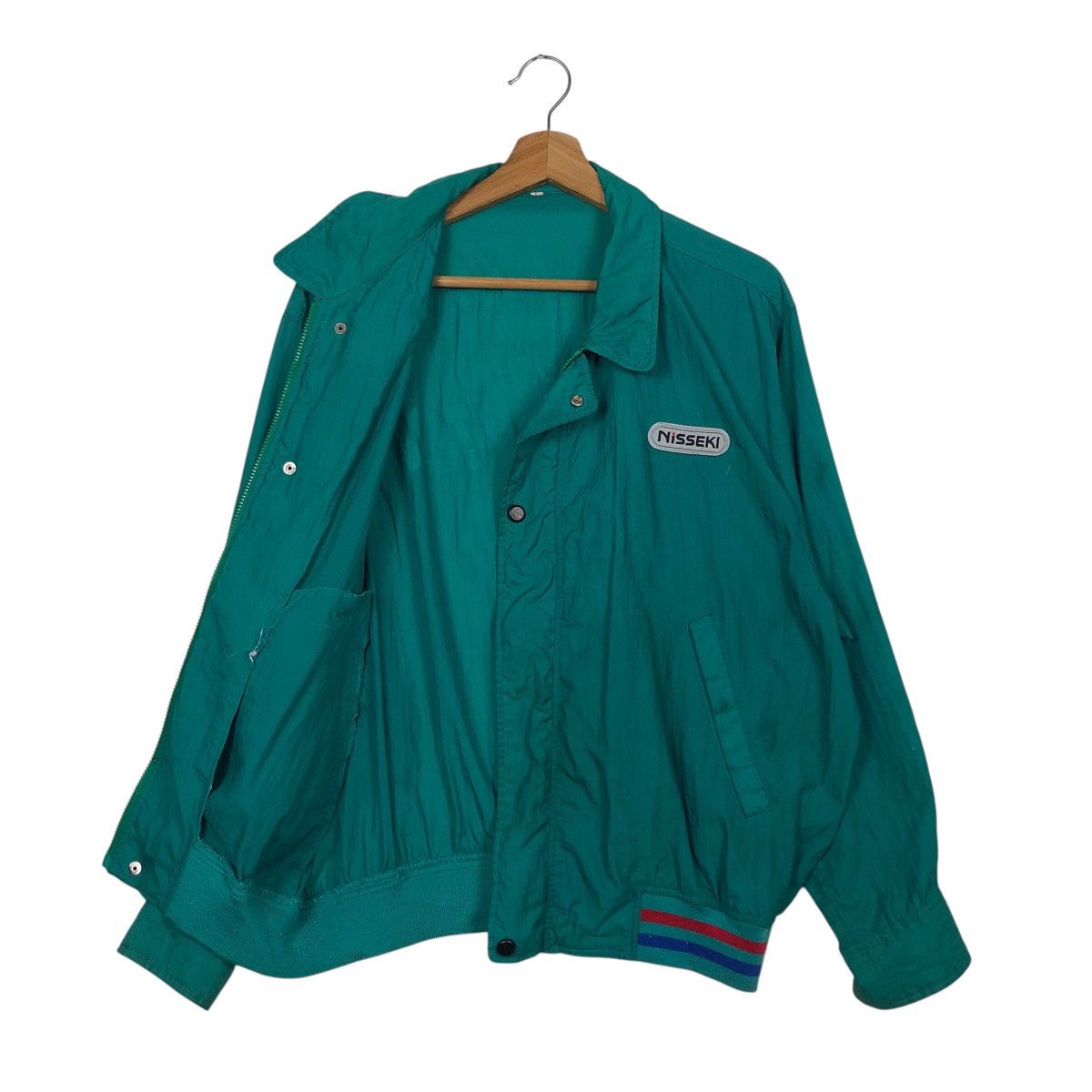 Vintage 📌Vintage Racing Bomber Jacket Nisseki Dash Racing 100 Size US L / EU 52-54 / 3 - 12 Thumbnail