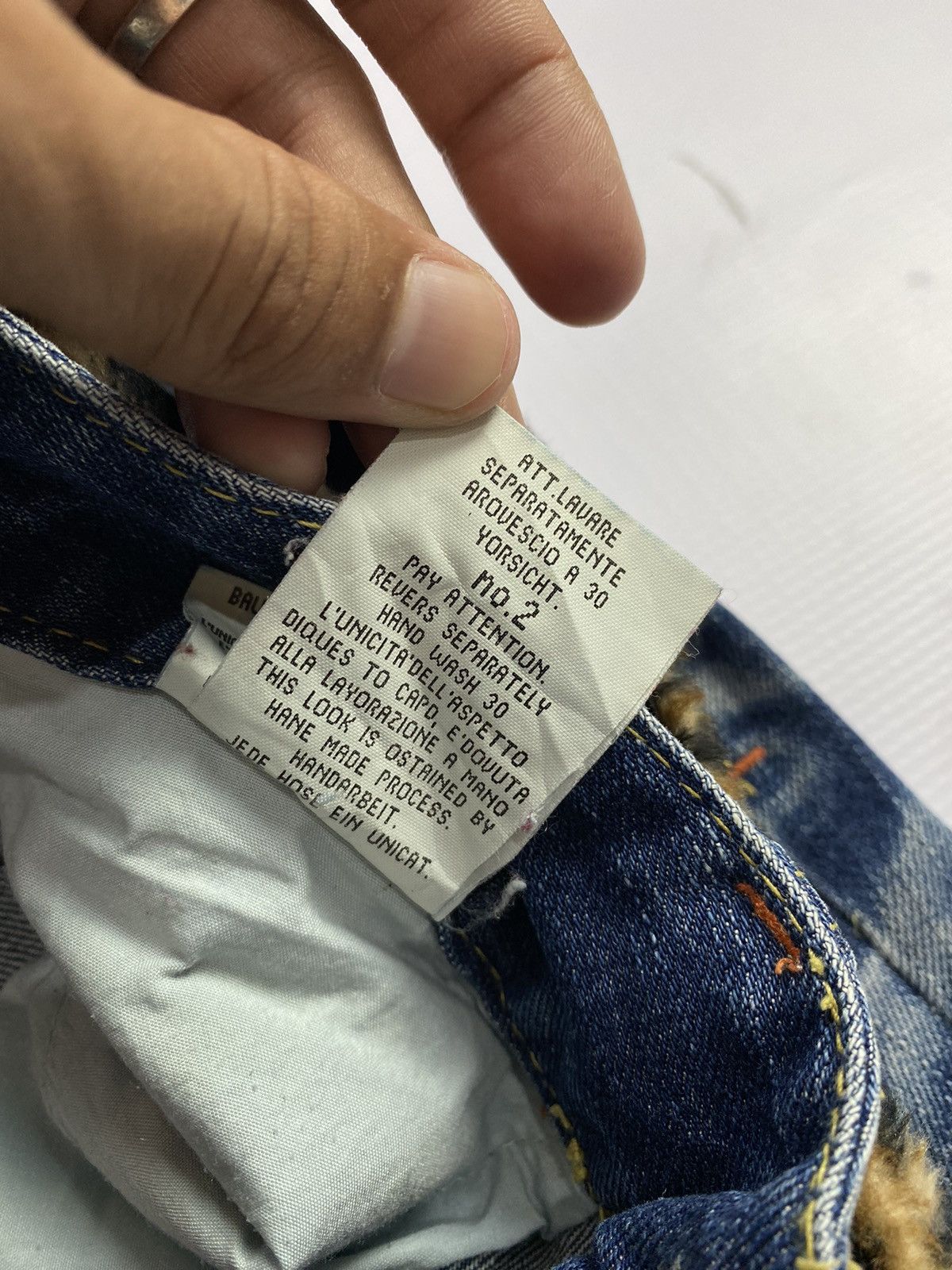 Hysteric Glamour × Japanese Brand × Le Grande Bleu (L.G.B.) 2000s Red Papper Flare Washed Jean Pant Size US 30 / EU 46 - 8 Thumbnail