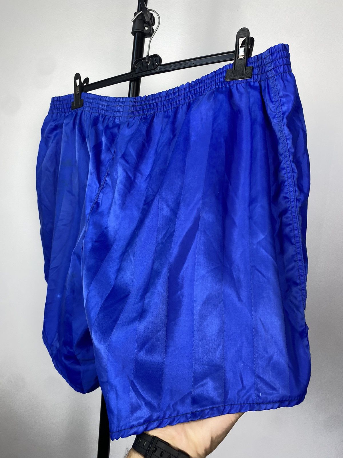 Adidas × Vintage Vintage Adidas Blue West Germany Shorts 80s Football Soccer Size US 38 / EU 54 - 10 Thumbnail