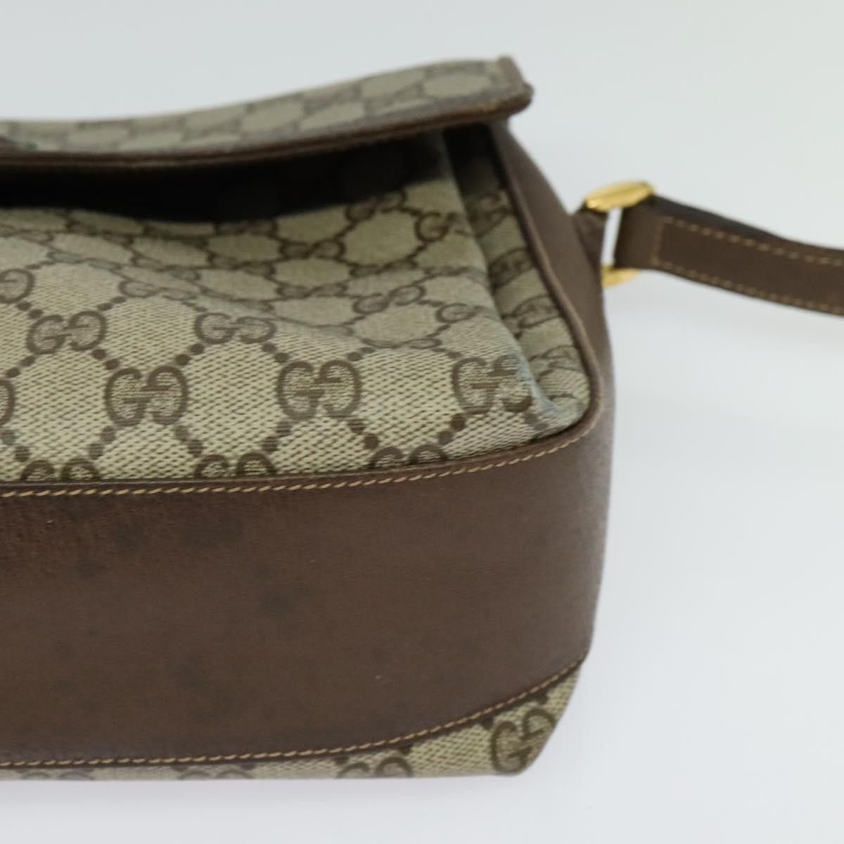 Gucci GUCCI GG Supreme Web Sherry Line Bag Pvc Beige Gold 904 02 Size ONE SIZE - 11 Thumbnail