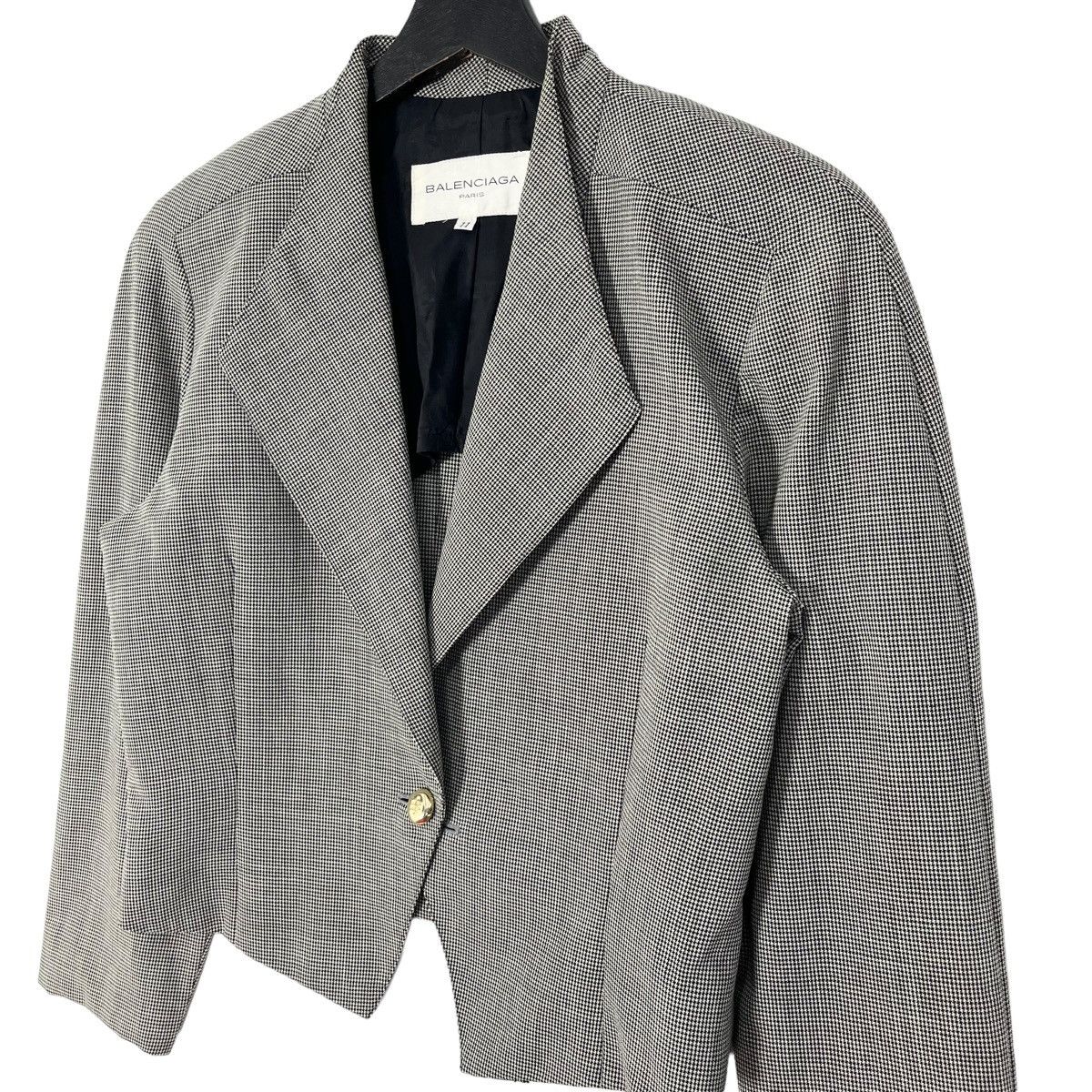 Balenciaga × Designer Balenciaga Cropped Short Single Button Women’s Blazer Jacket Size M / US 6-8 / IT 42-44 - 4 Thumbnail