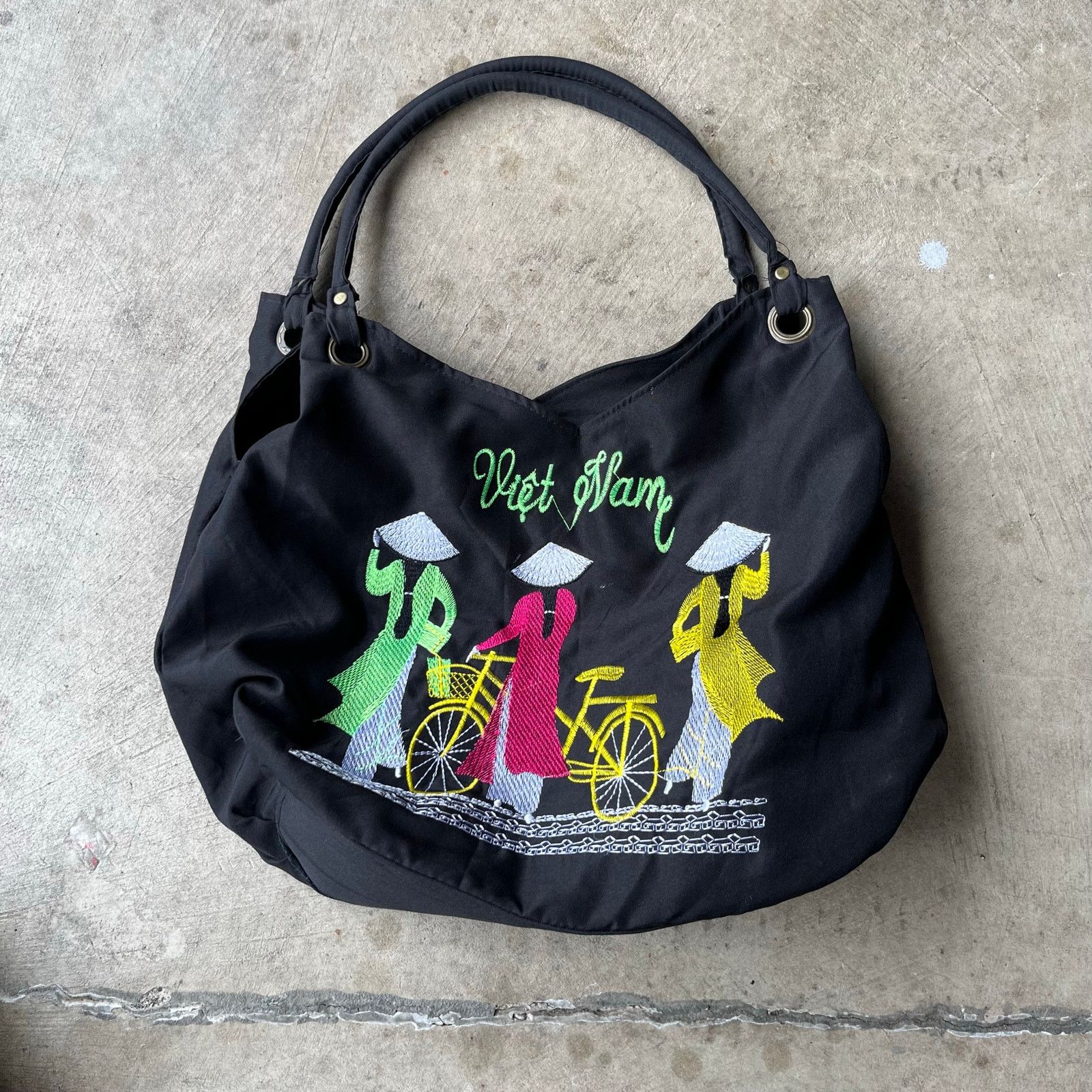 Vintage VIETNAM CHAINSTITCHED SOUVENIR BAG VIETNAM Size ONE SIZE - 4 Thumbnail