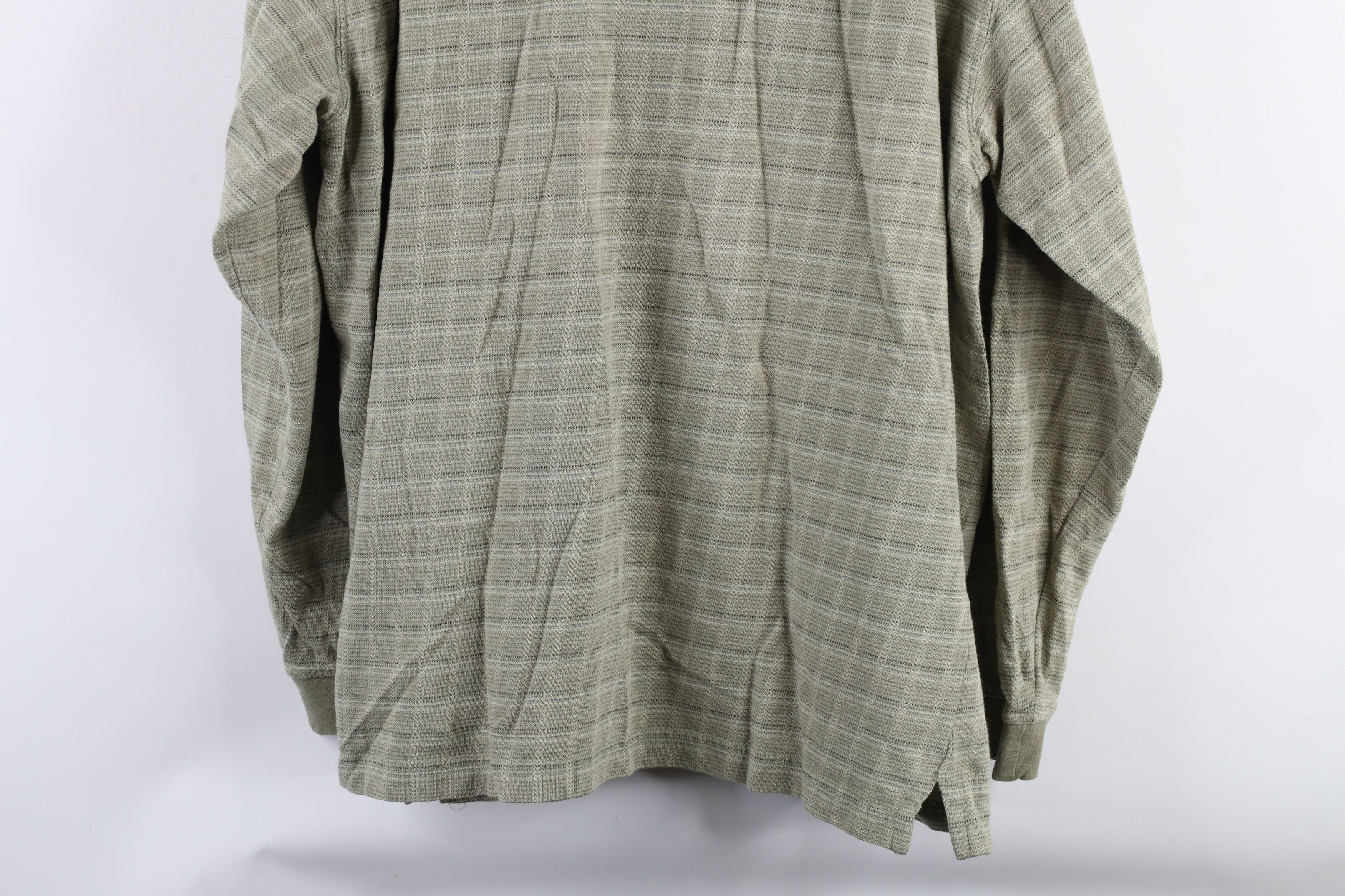 Vintage Vintage 90s Streetwear Checkered Knit Long Sleeve Polo Shirt Size US XL / EU 56 / 4 - 10 Thumbnail