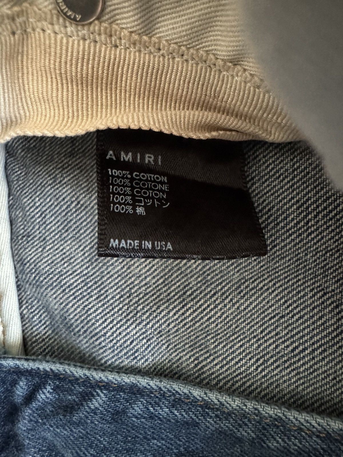Amiri Amiri Hockey Logo Straight Jeans Size US 31 - 5 Thumbnail