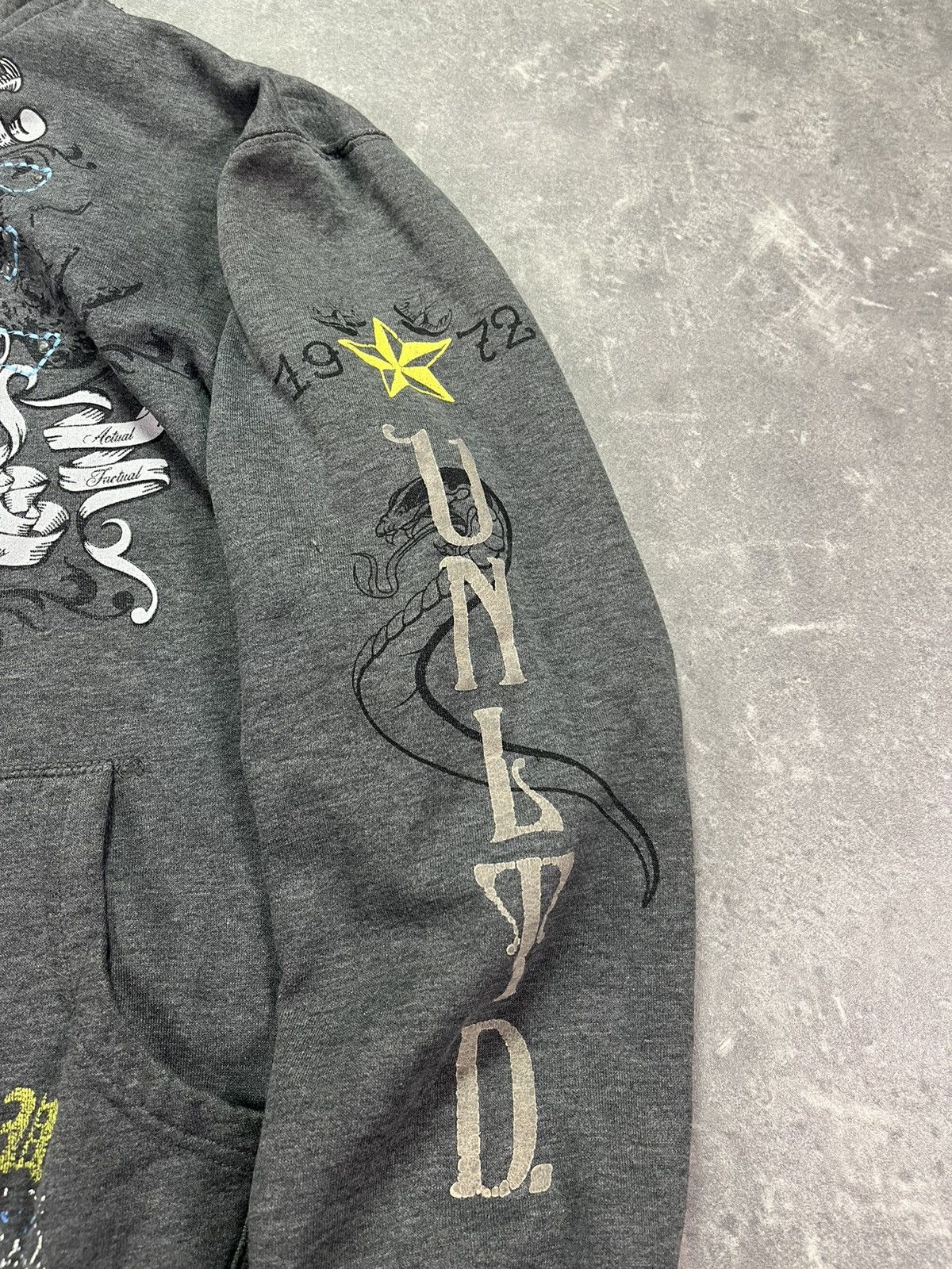 Ecko Unltd. 2000s Ecko Unltd. Distressed Faded Printed Y2K Zip Hoodie L Size US L / EU 52-54 / 3 - 7 Thumbnail