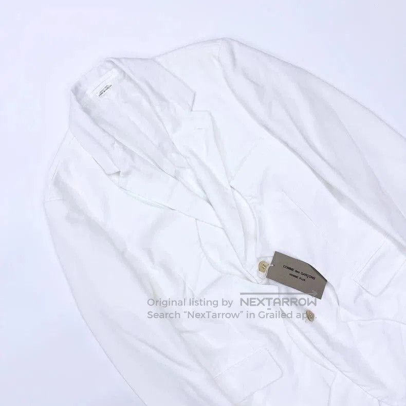 Comme des Garcons COMME des GARCONS HOMME PLUS White Blazer. Size US M / EU 48-50 / 2 - 1 Thumbnail