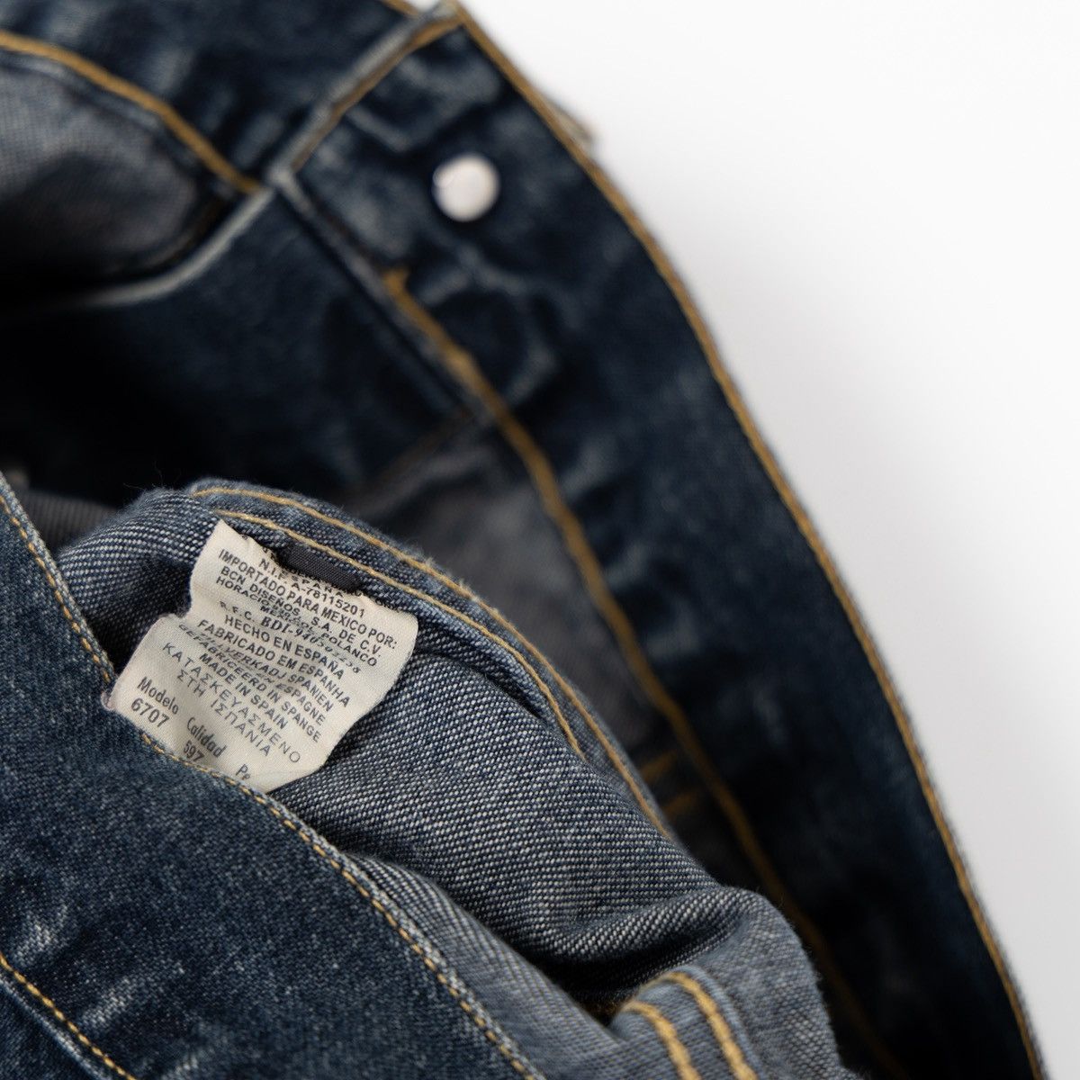 Massimo Dutti Massimo Dutti Womens Vintage Navy Denim Jacket Button Front Size M / US 6-8 / IT 42-44 - 6 Thumbnail