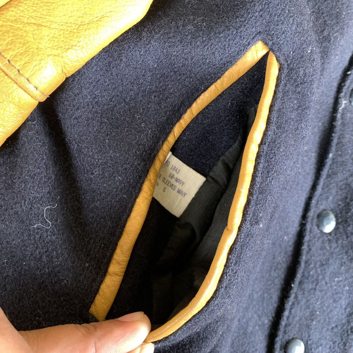 Leather Rare! Vintage 90s Golden Bear Oslo Wool Varsity Jacket Size US S / EU 44-46 / 1 - 10 Thumbnail