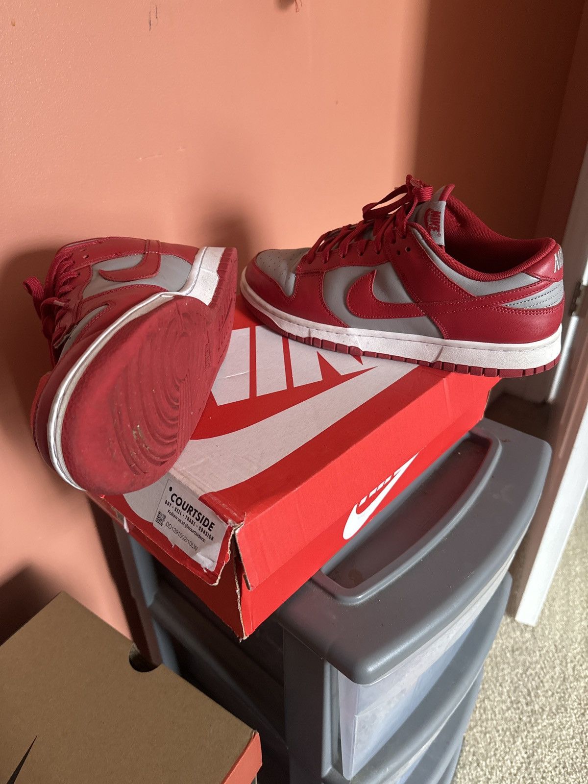 Nike × Vintage Nike Dunk Low “VRST Red” Size US 10 / EU 43 - 5 Thumbnail