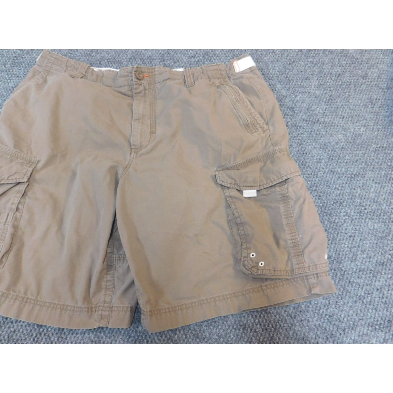 Vintage Lanesboro Mens Cargo Shorts 40W Brown Denim Cotton Flat Front Zip Casual Relaxed Regular 40in Waist Mens Cargo Shorts Brown Vintage? No. Size US 40 / EU 56 - 2 Thumbnail