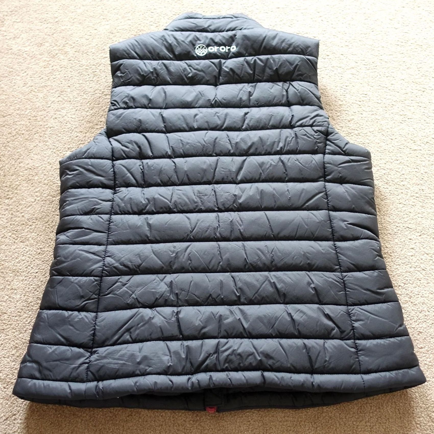 Vintage Ororo Womens Vest M Black Heated Quilted Puffer Zip No Battery Or Charger Outdoor Casual Travel Size M / US 6-8 / IT 42-44 - 6 Thumbnail