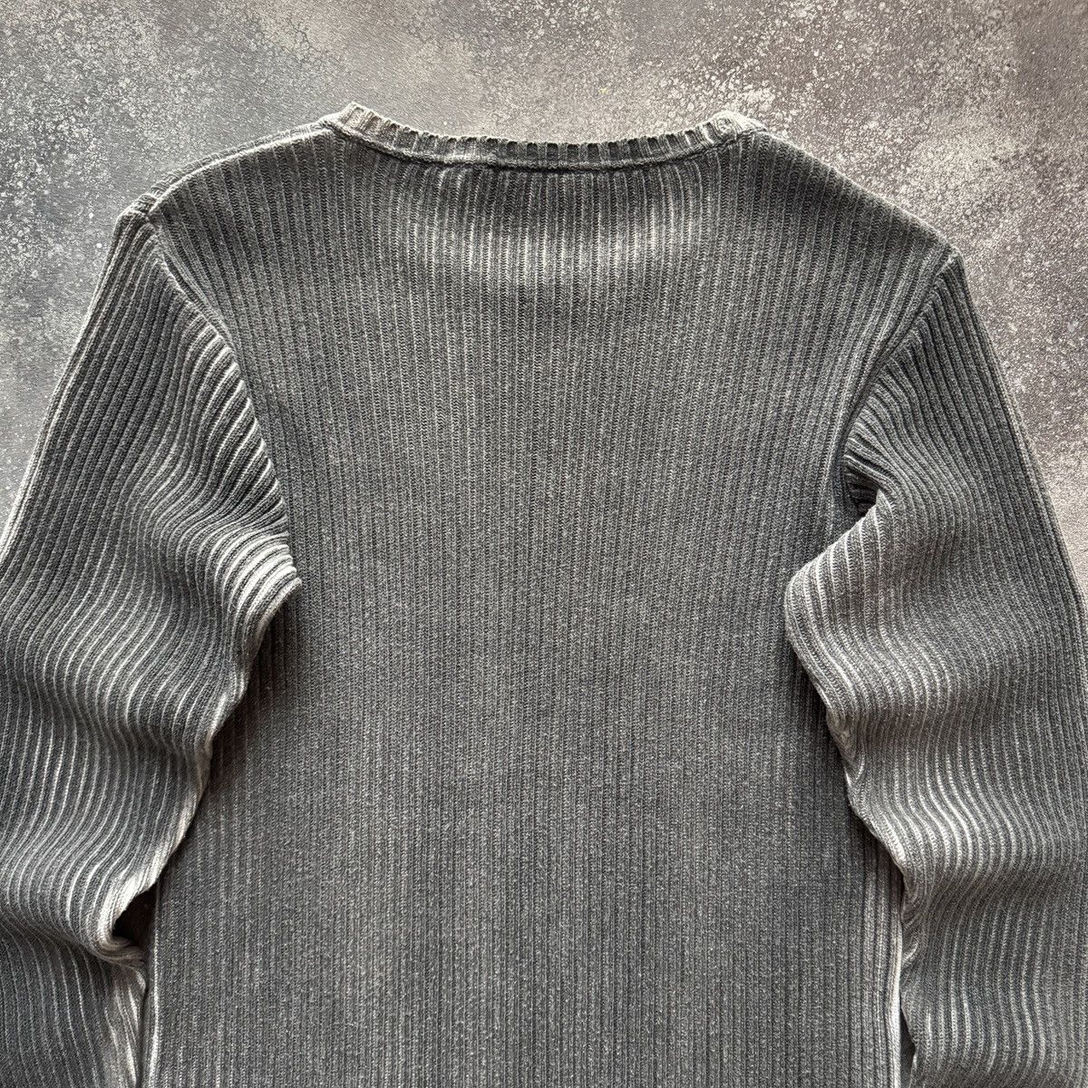 Hysteric Glamour Diesel Style Y2K Avant Garde Ribbed Knit Sweater Size US L / EU 52-54 / 3 - 10 Thumbnail