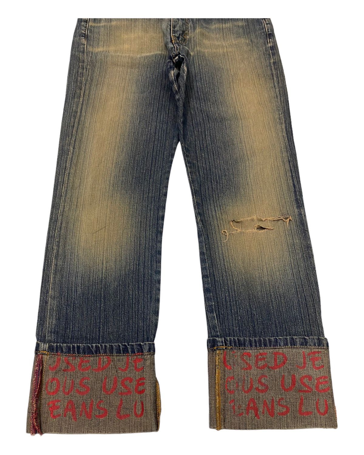 Hysteric Glamour × Marithe + Francois Girbaud RUSTY USED JEANS II MFG INSPIRE DISTRESSED DENIM JEANS Size US 28 / EU 44 - 4 Thumbnail