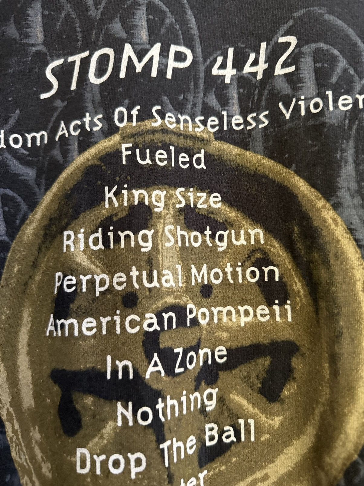 Band Tees Vintage 90s Anthrax Stomp Thrash Metal Band Sun Faded Tee Size US L / EU 52-54 / 3 - 7 Thumbnail