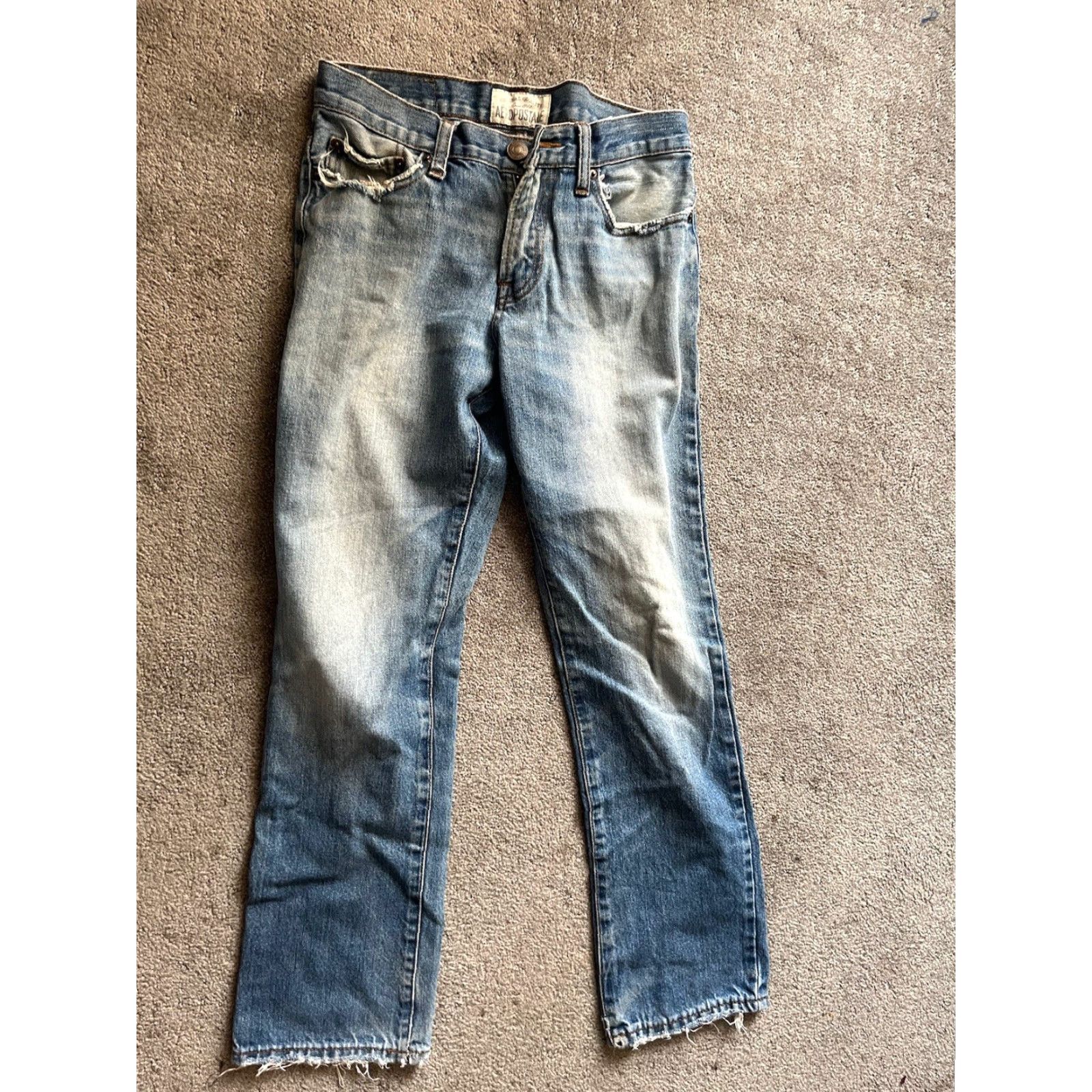Vintage Essex Jeans Mens 28x30 Blue Denim Essex Straight Leg Medium Wash 90s Grunge Jeans Mens Regular 5-Pocket Denim Cotton Blue Vintage: No N/A Size US 28 / EU 44 - 3 Thumbnail